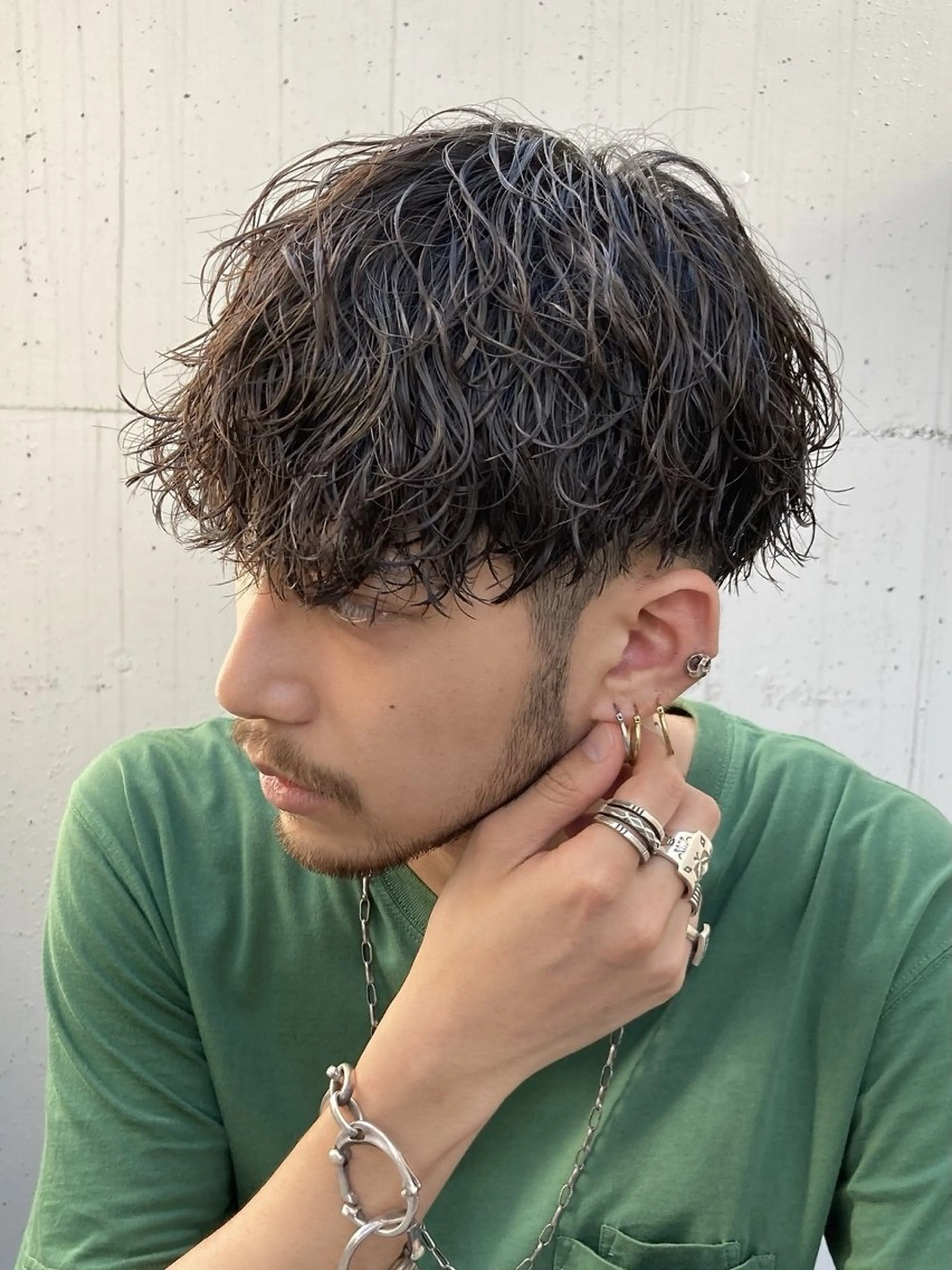 パーマ メンズ カット パーマ トリートメント 当日予約⭕️ fifth渋谷太田のヘアスタイル