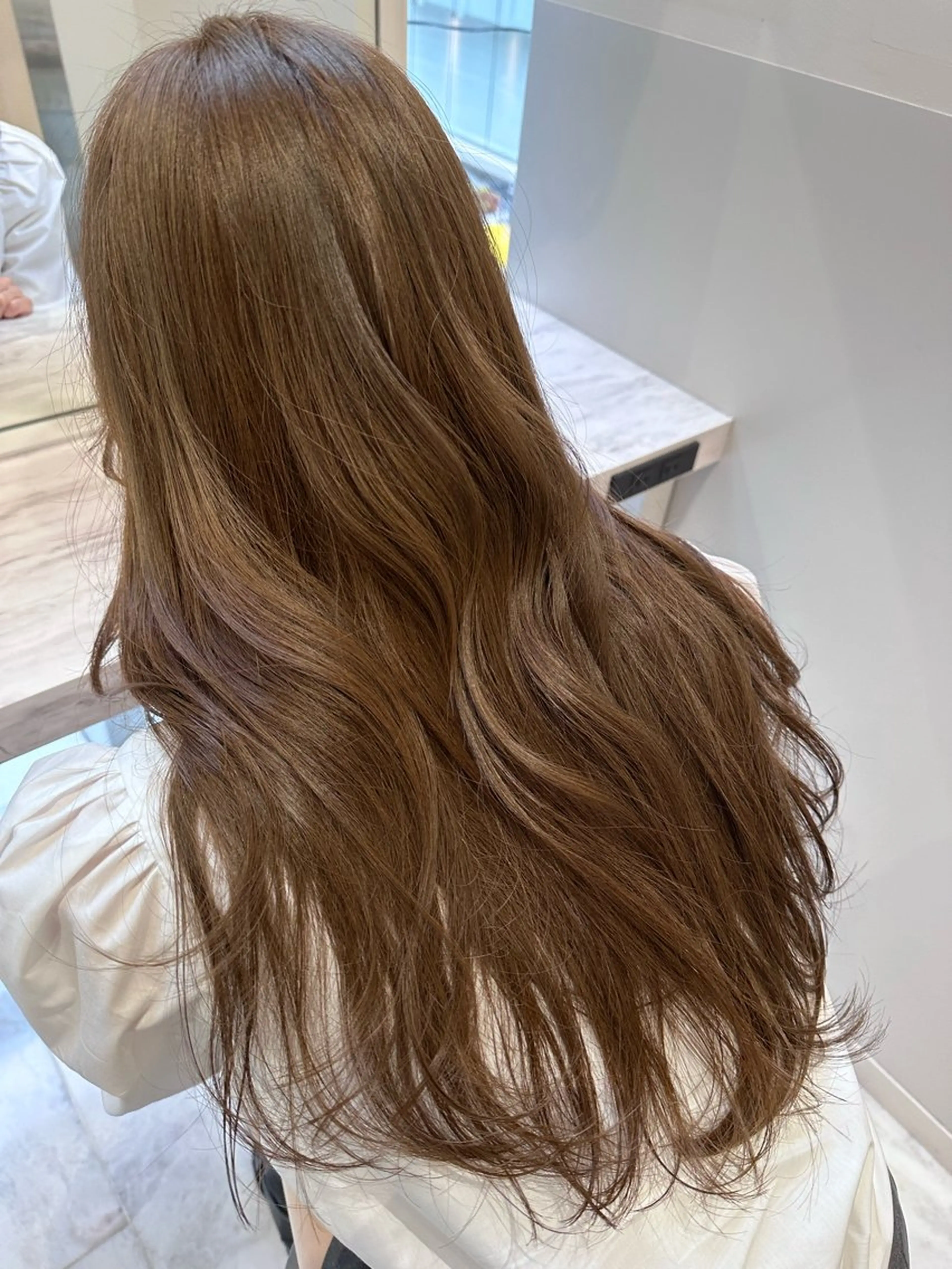 ロング カラー ヘアカラー トリートメント ヘアセット IVE所属・ブリーチなし🤍 渋谷／原島杏奈のヘアスタイル