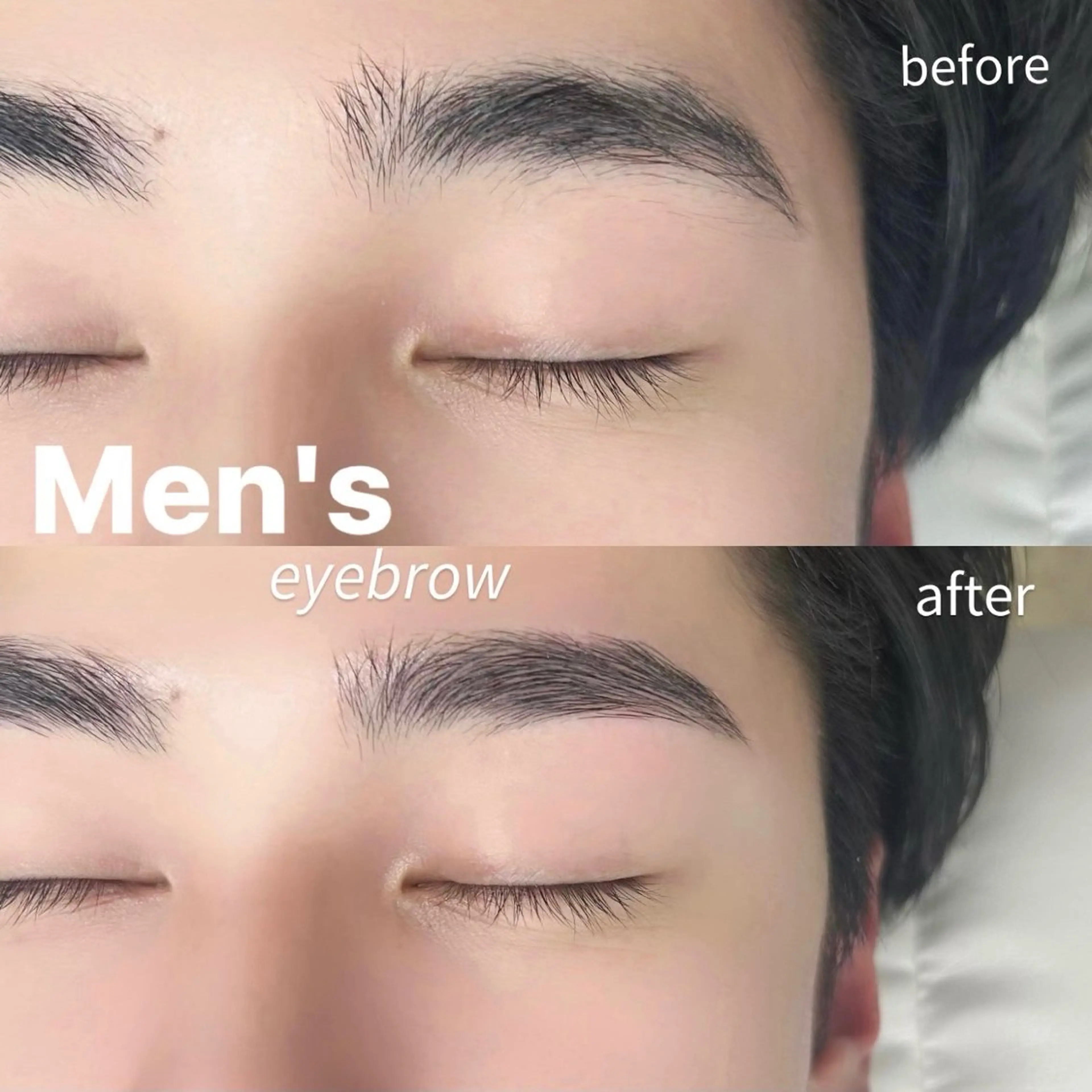メンズ眉毛ワックスの写真
