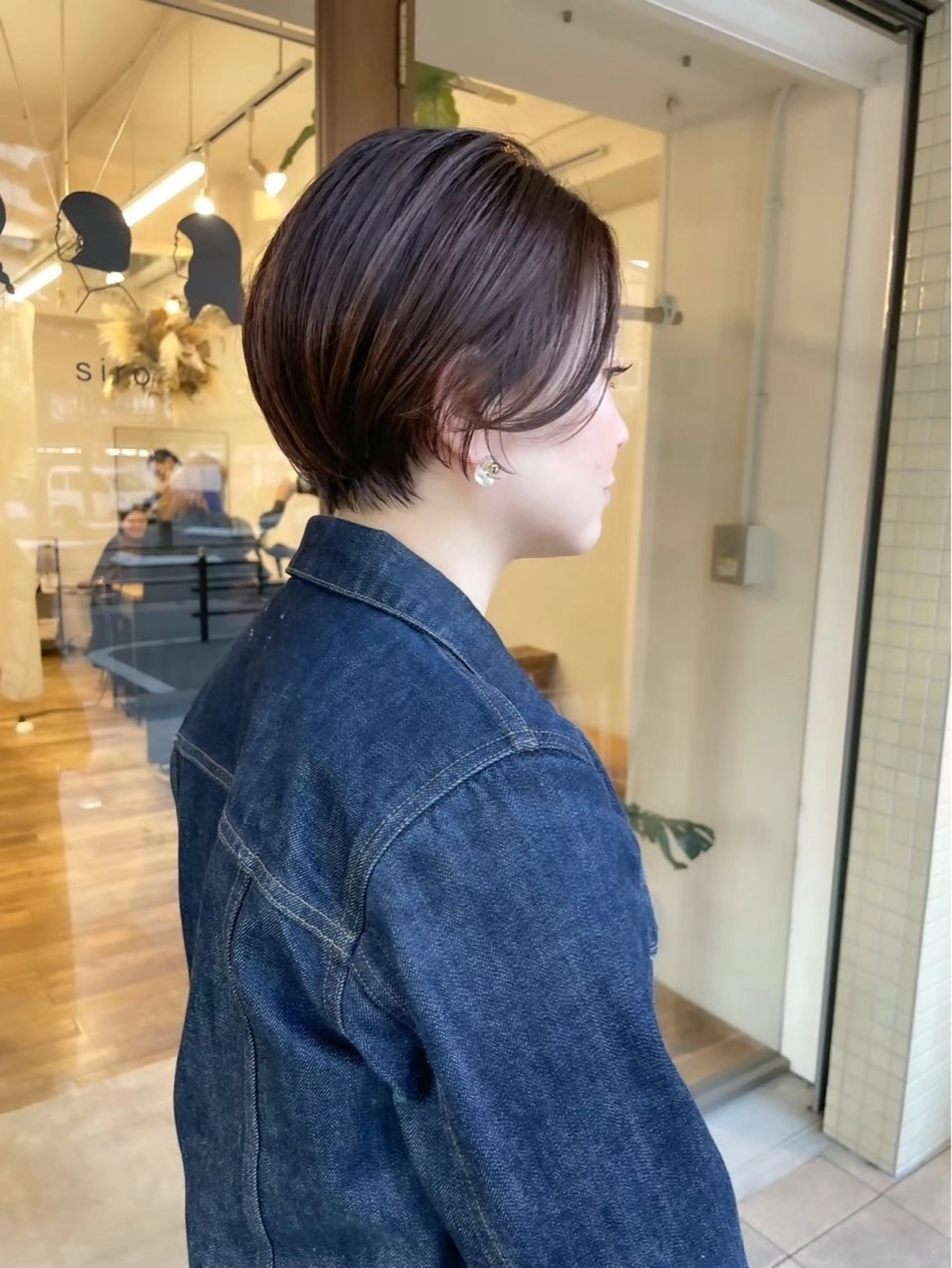 ショート ショートヘア ヘアカラー siro所属・透明感カラー/ボブ/ siro meruのヘアスタイル