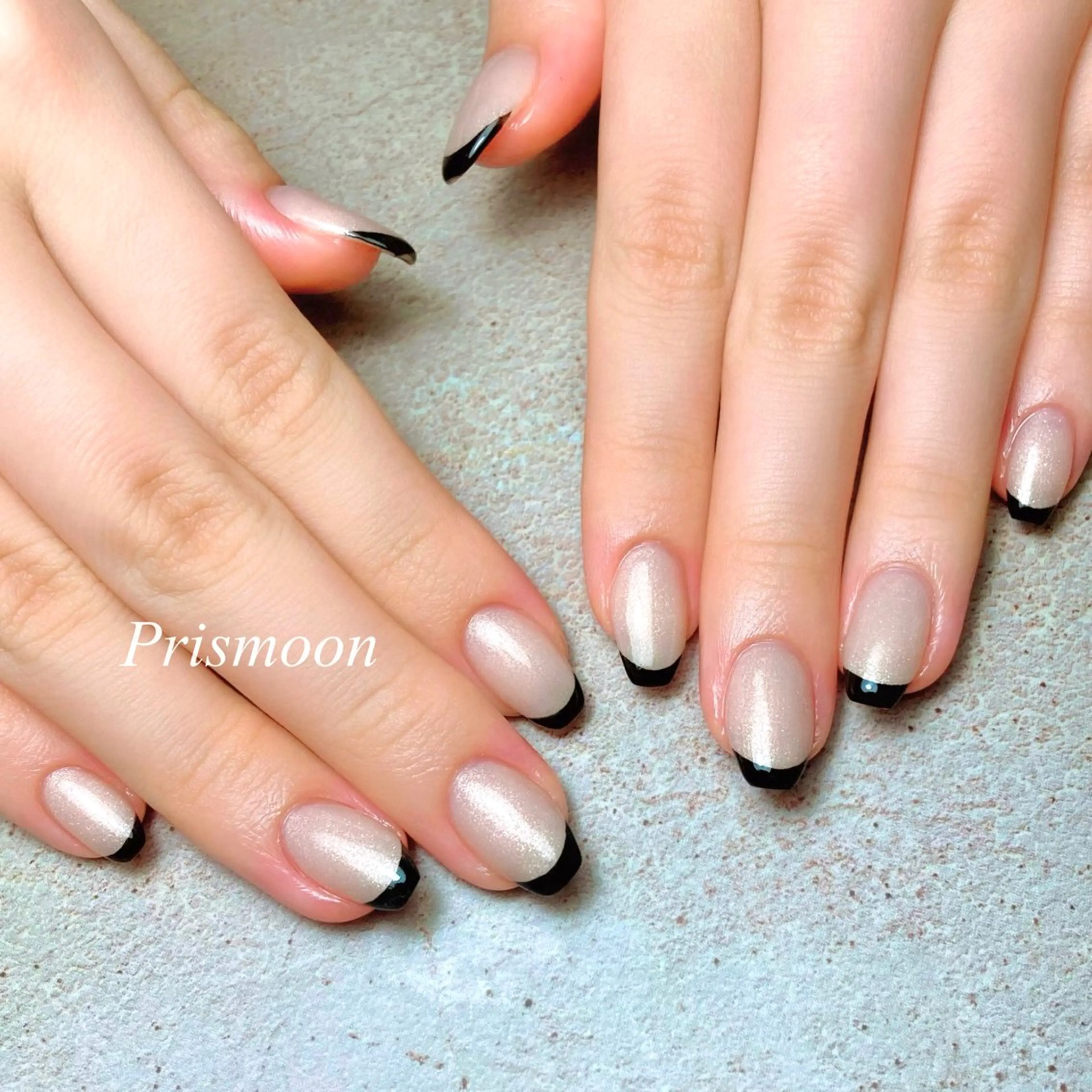 ネイル フレンチネイル マグネットネイル Prismoon  Nail所属・Prismoon Nailのネイルデザイン