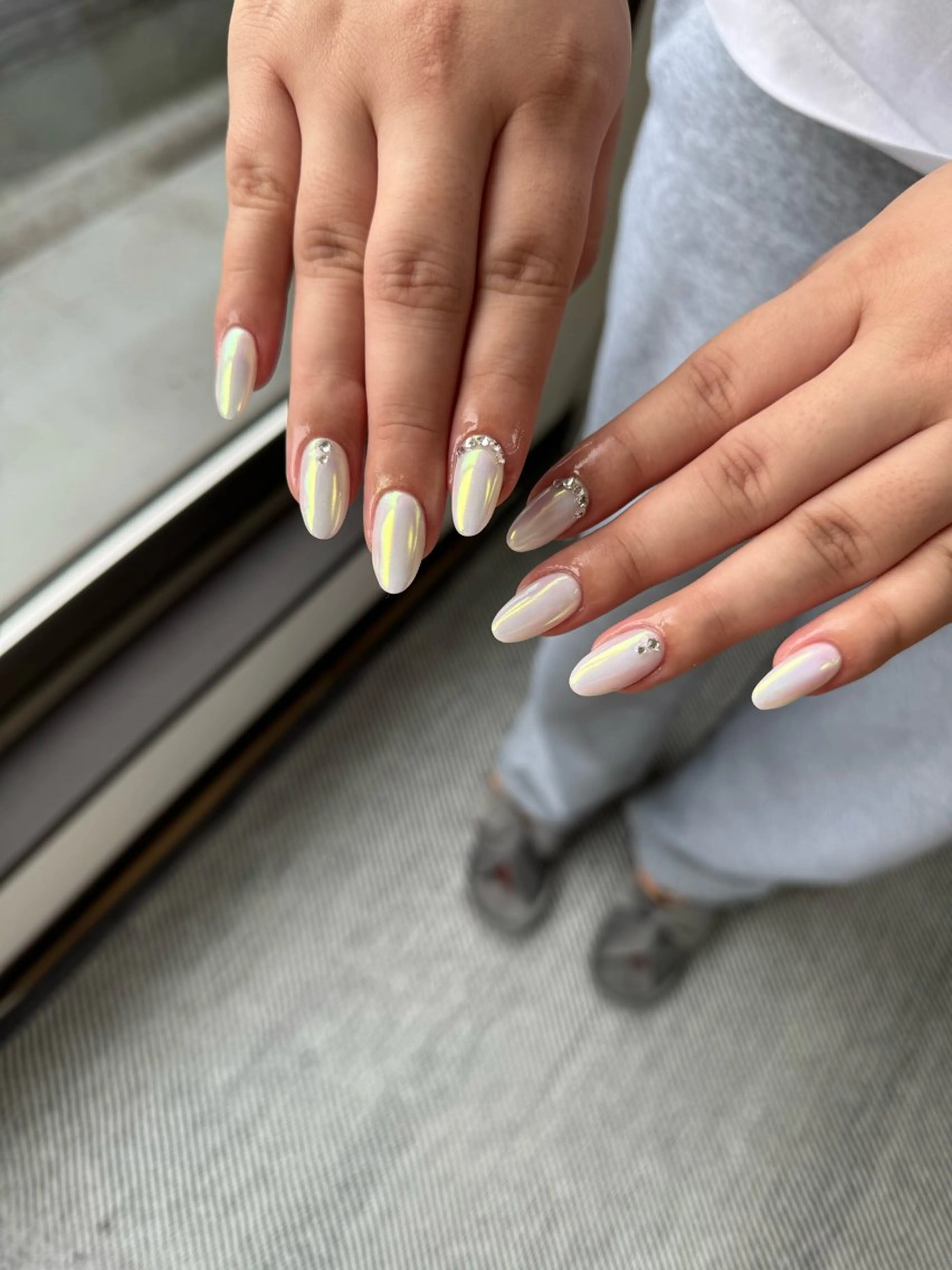 ネイル ミラーネイル ハンドネイル lune nail_2017のその他イメージ