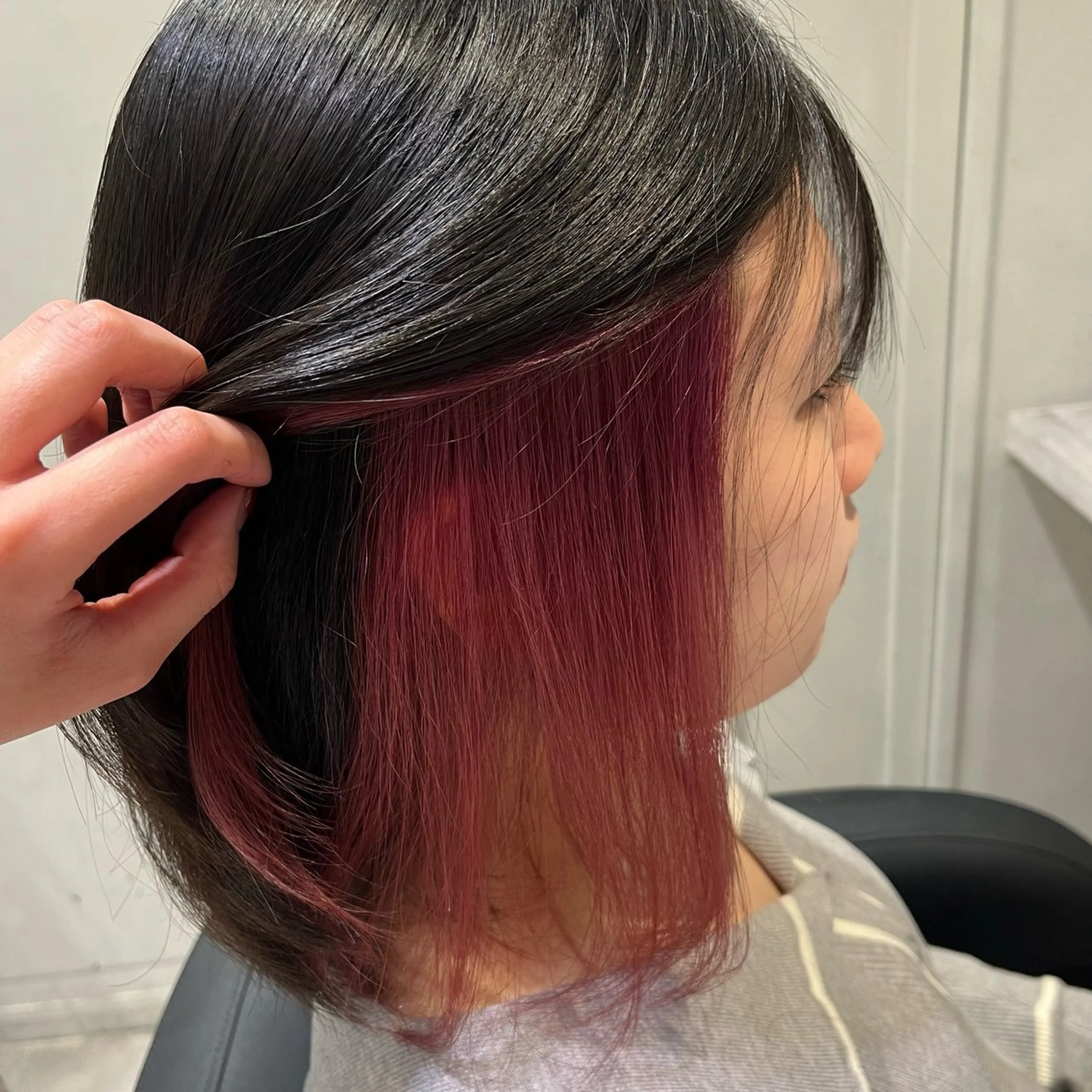 ショート カラー ブリーチ ハイトーンカラー インナーカラー ラベンダーカラー ピンクカラー 💖ブリーチ/暖色 𝐘𝐮𝐢💖のヘアスタイル
