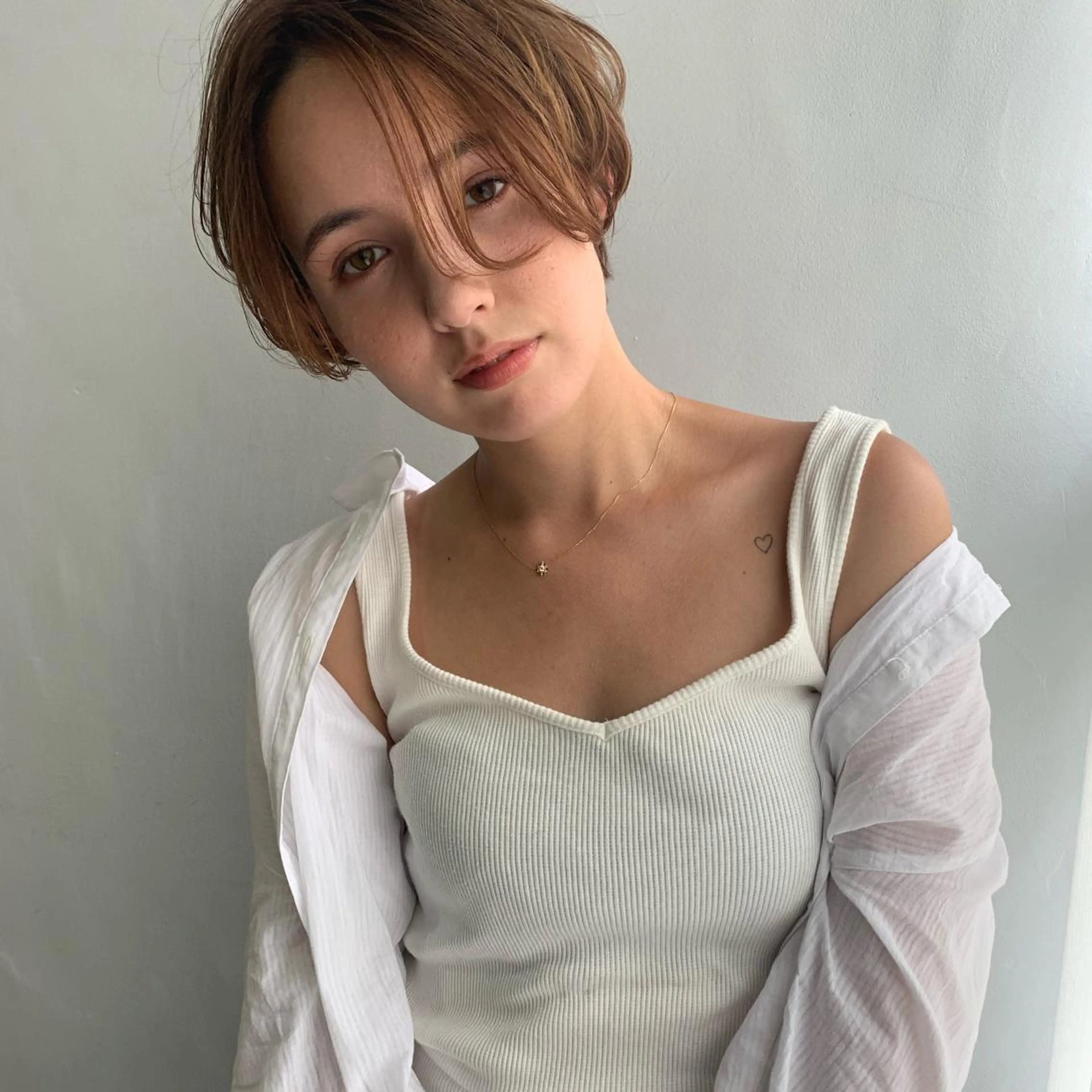 ショート カラー ハイライトカラー ハイライト ショートヘア ヘアカラー トリートメント nuu所属・是非可愛くさせて ください🩷sakiのヘアスタイル