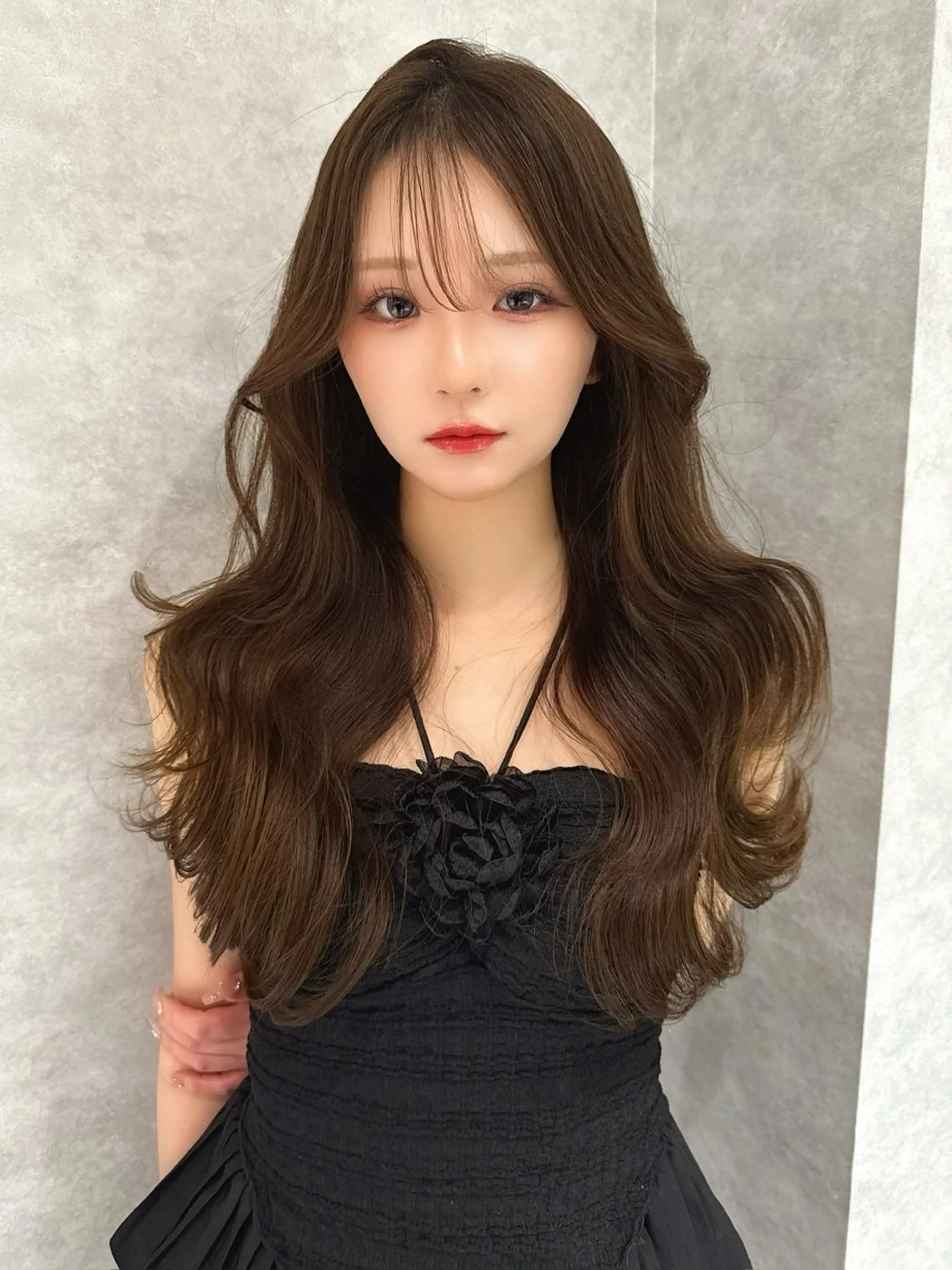 ロング カット ヘアカラー MASHU韓国ヘア/ 髪質改善/艶カラーのヘアスタイル
