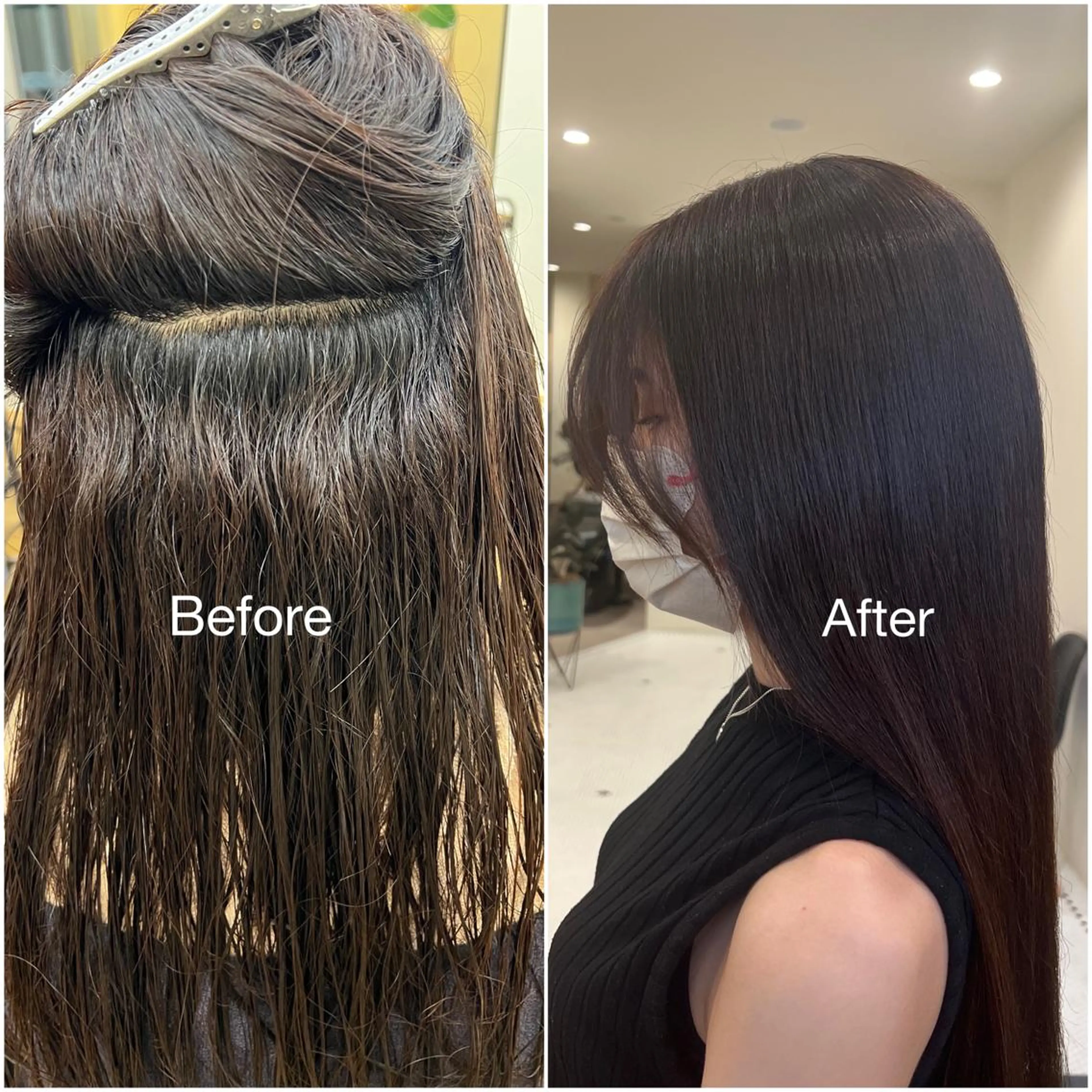 ミディアム 縮毛矯正 縮毛矯正 🐋湊 ゆうき /レイヤーカット🫧のヘアスタイル