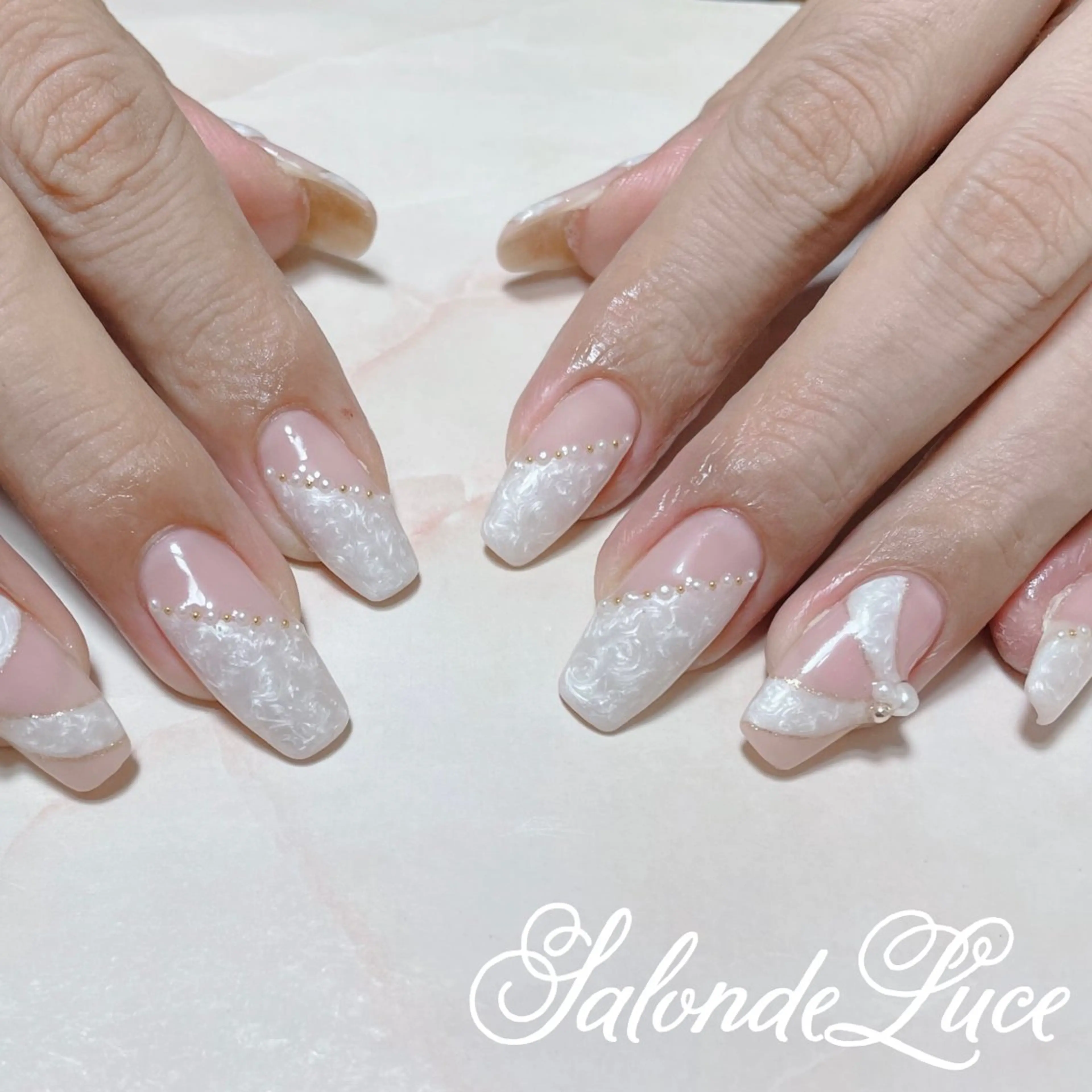 ネイル ブライダルネイル ハンドネイル Salon de Luceのネイルデザイン