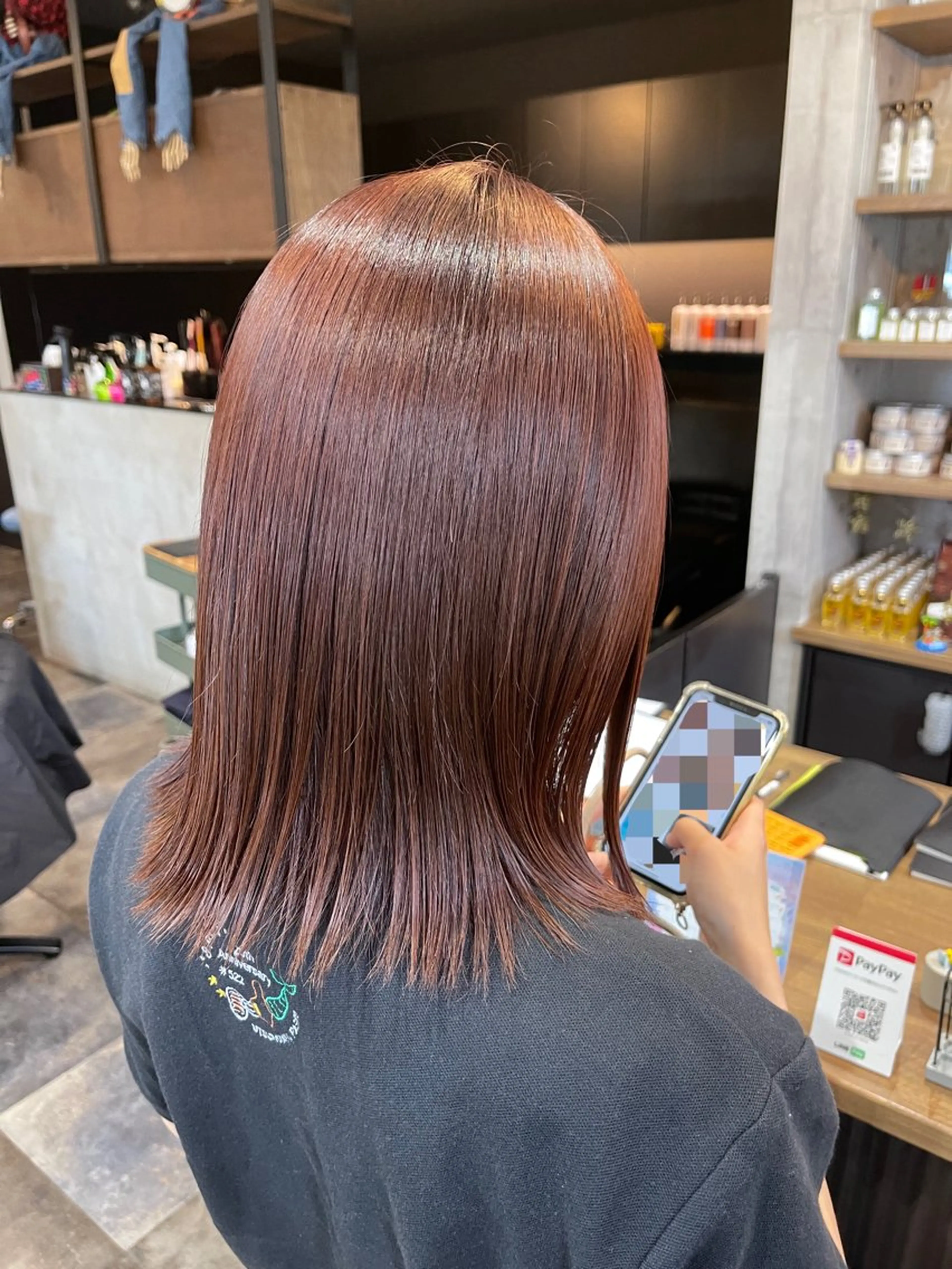 ミディアム カラー 透明感カラー Felice Erikaのヘアスタイル