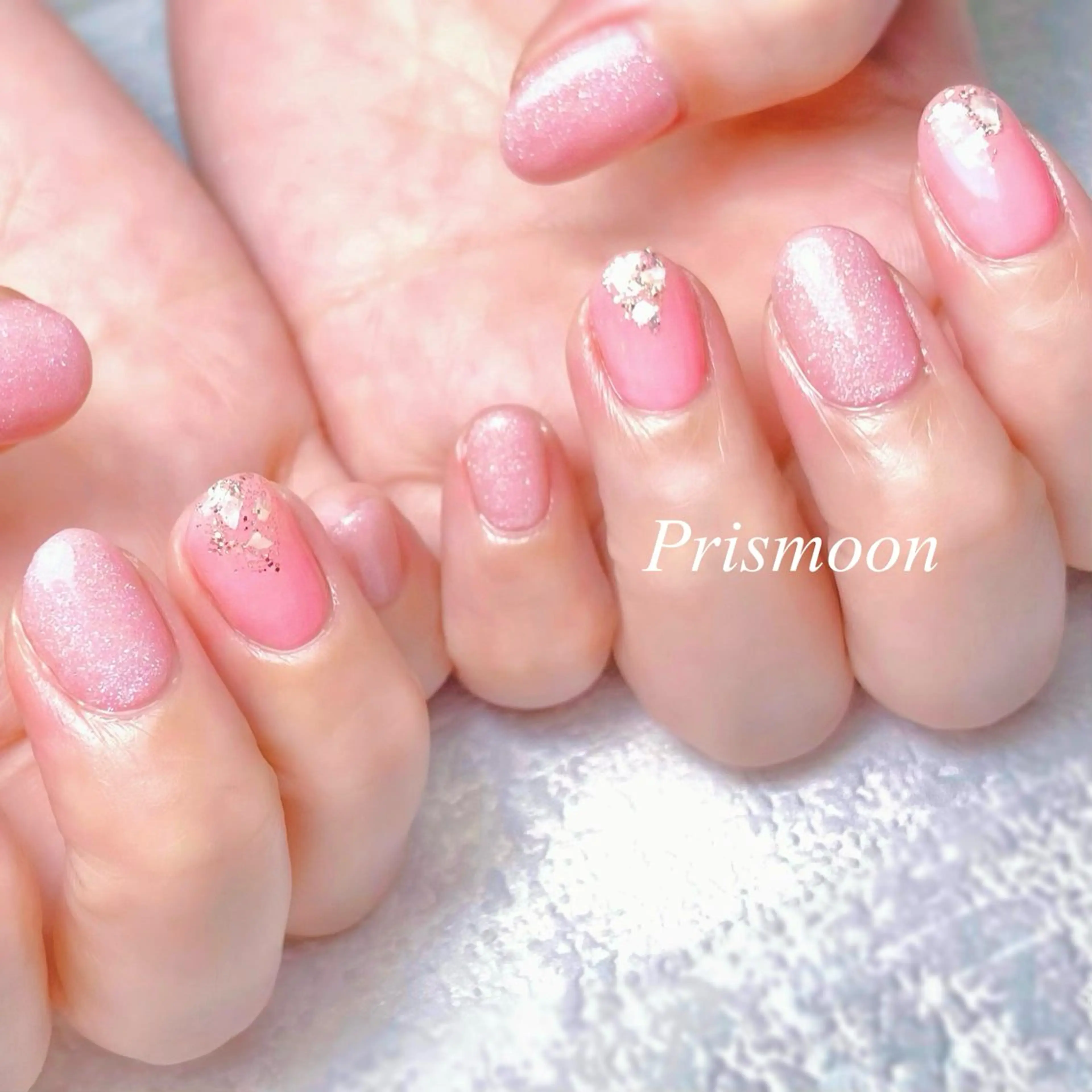 ネイル ラメ(グリッター) ハンドネイル Prismoon  Nail所属・Prismoon Nailのネイルデザイン
