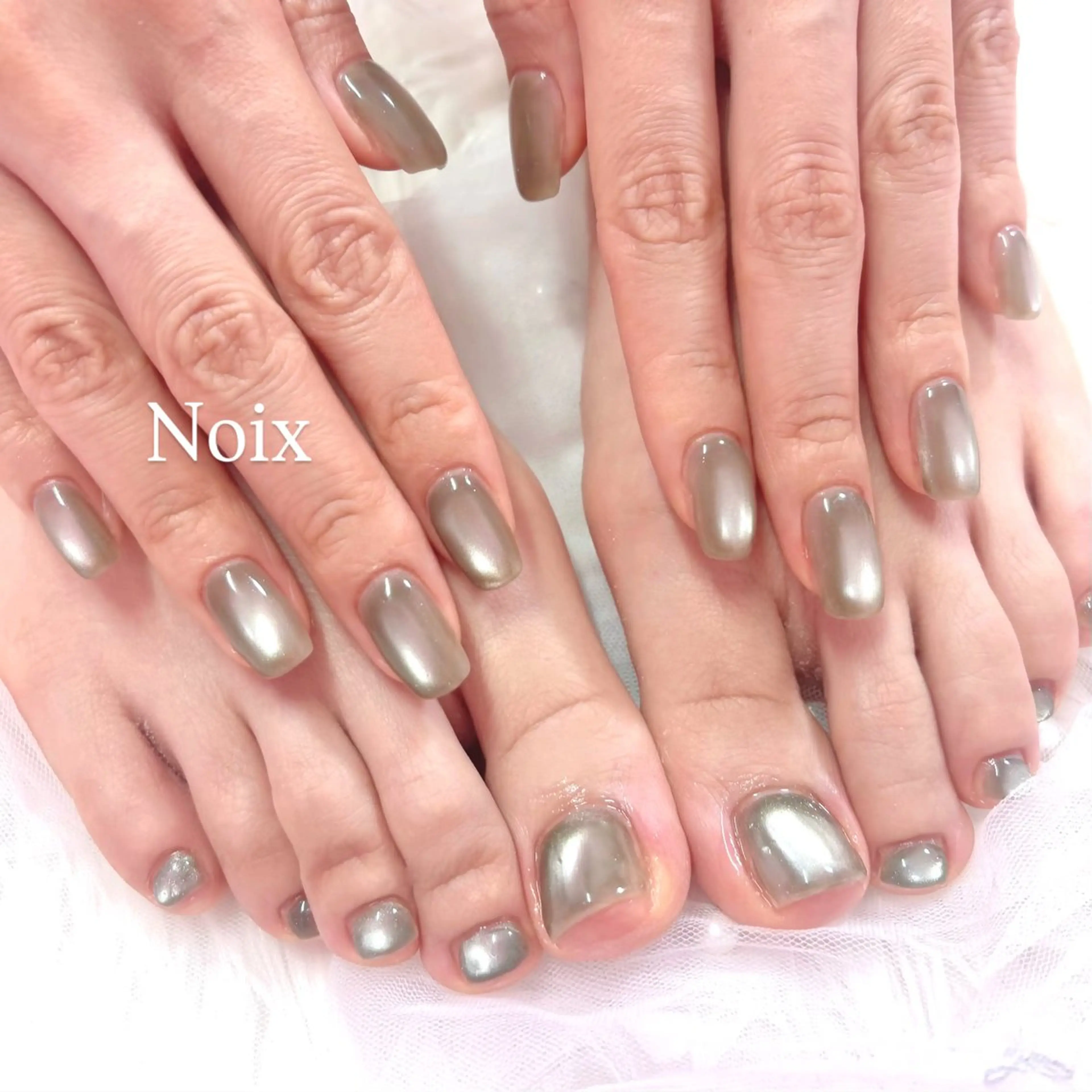 ネイル フットネイル ジェルネイル マグネットネイル パラジェル ハンドネイル Noix nailのネイルデザイン
