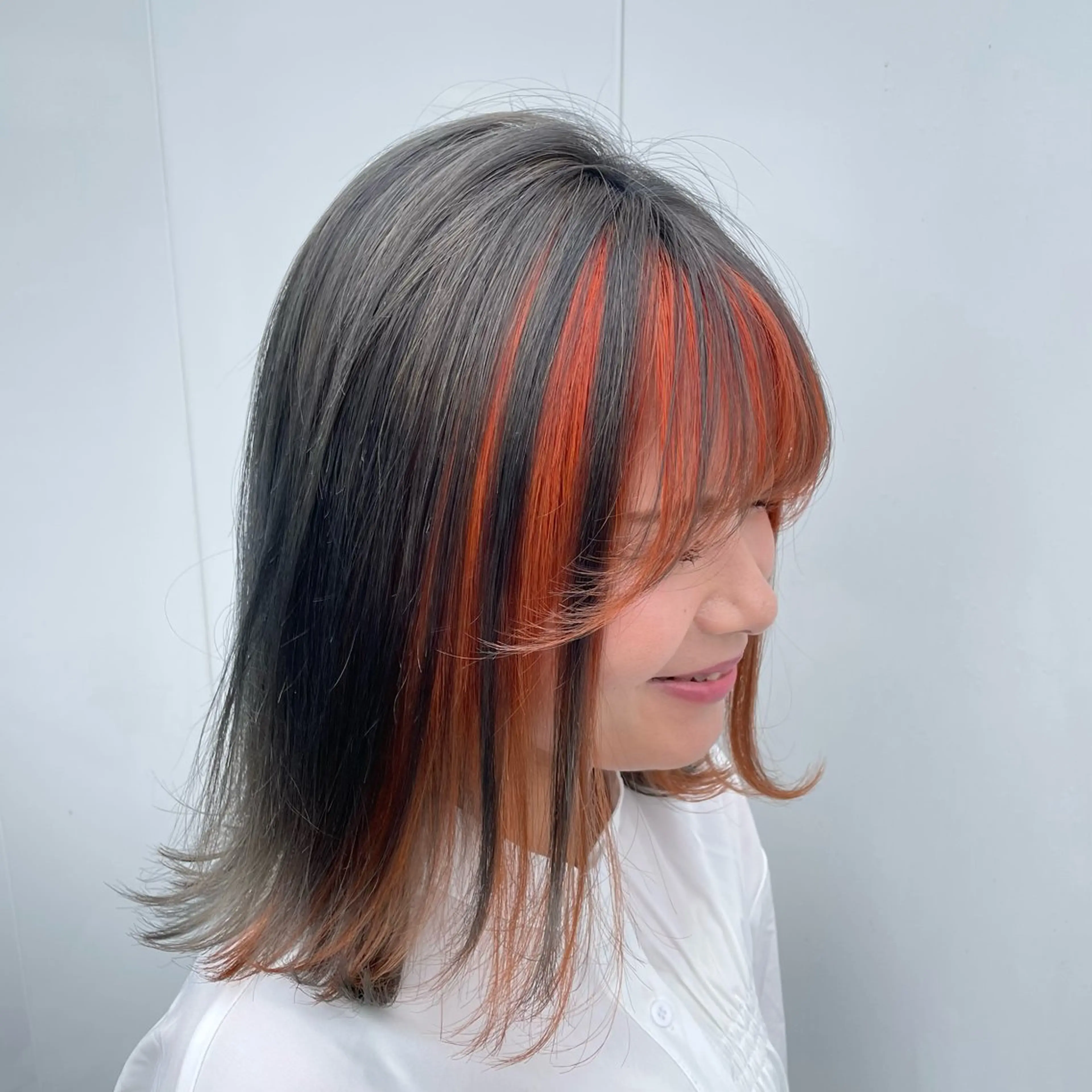 ミディアム 石本 眞優のヘアスタイル