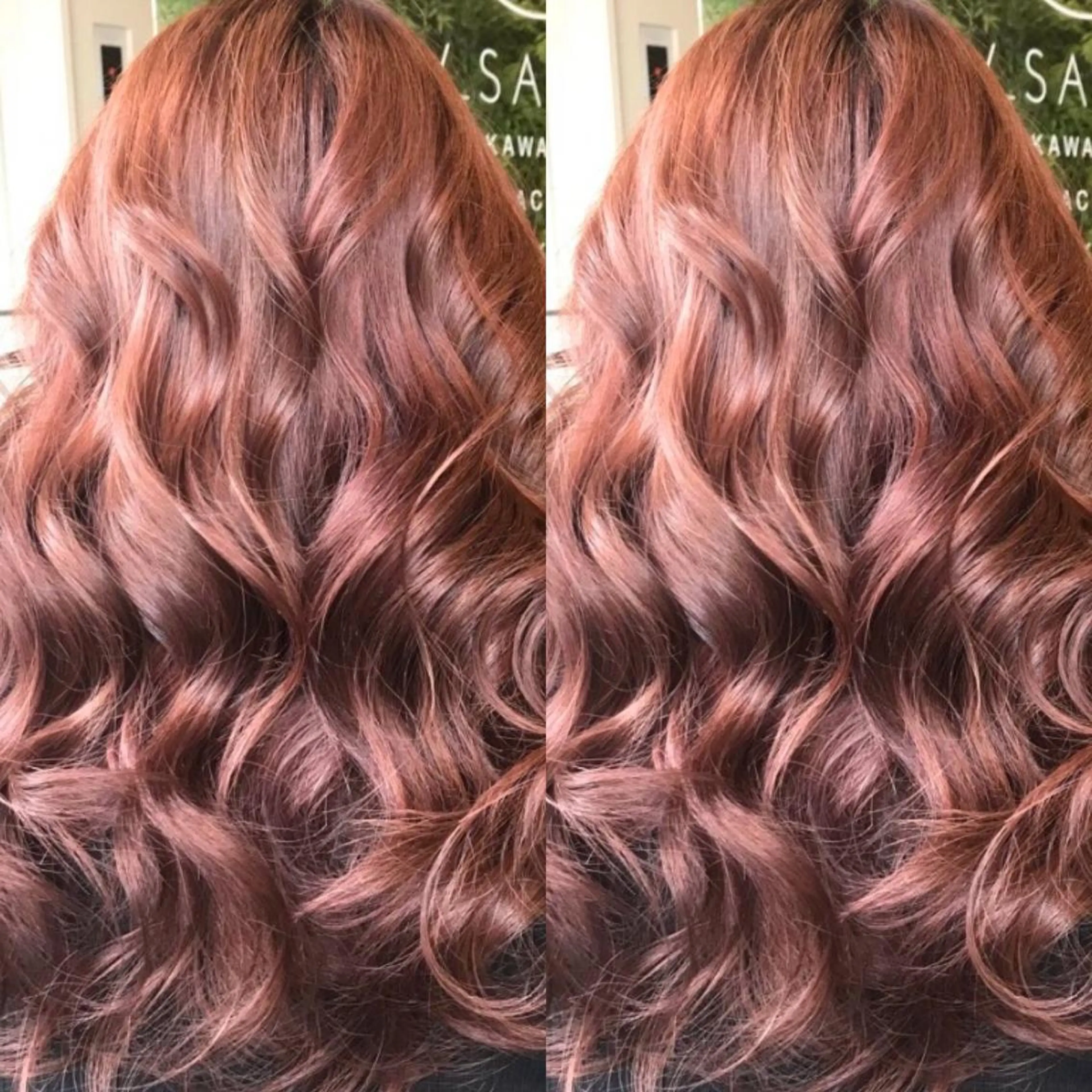 ロング カラー ヘアカラー Hanna by W_SALONのヘアスタイル