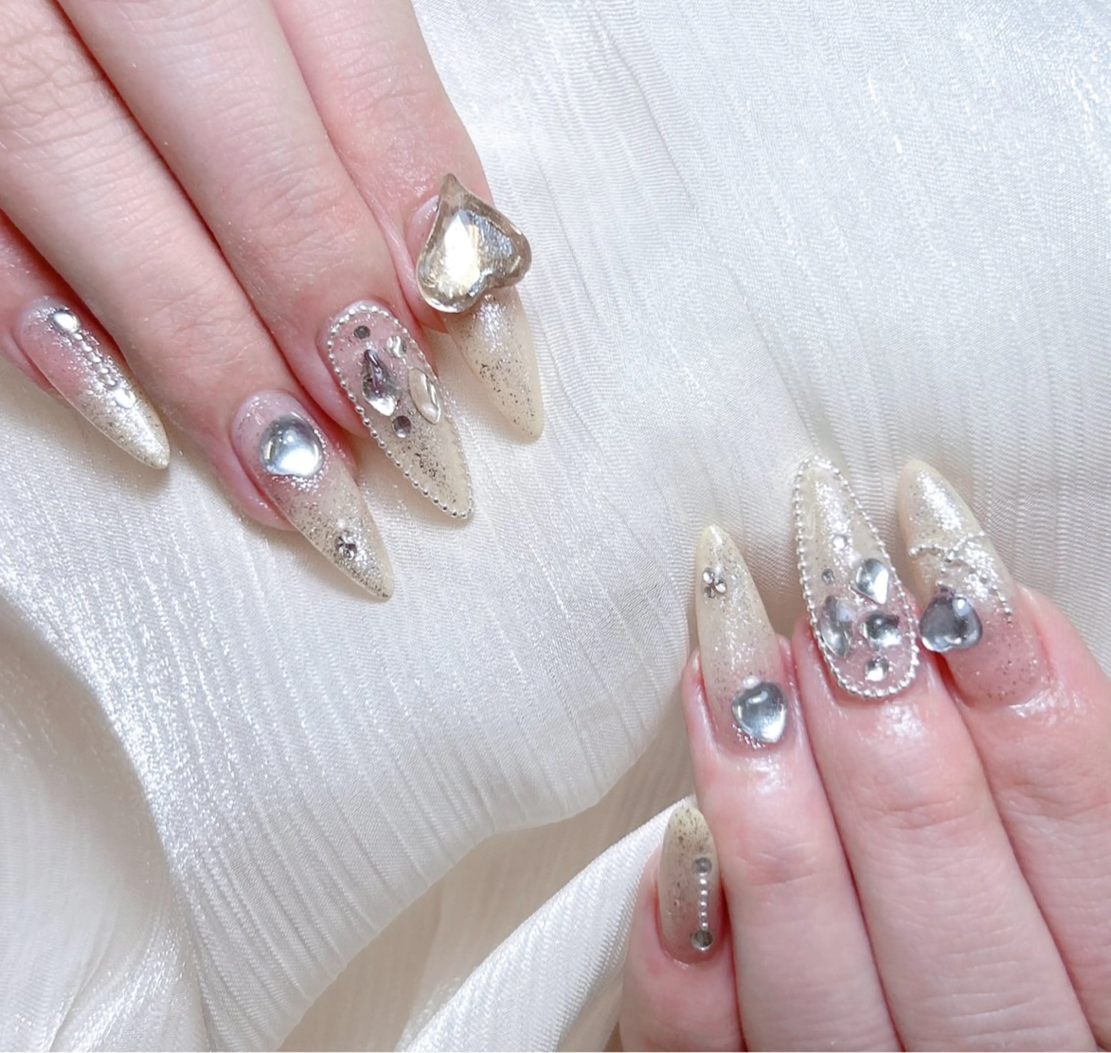 ネイル ハンドネイル M🌷nail 長さだし専門店のネイルデザイン