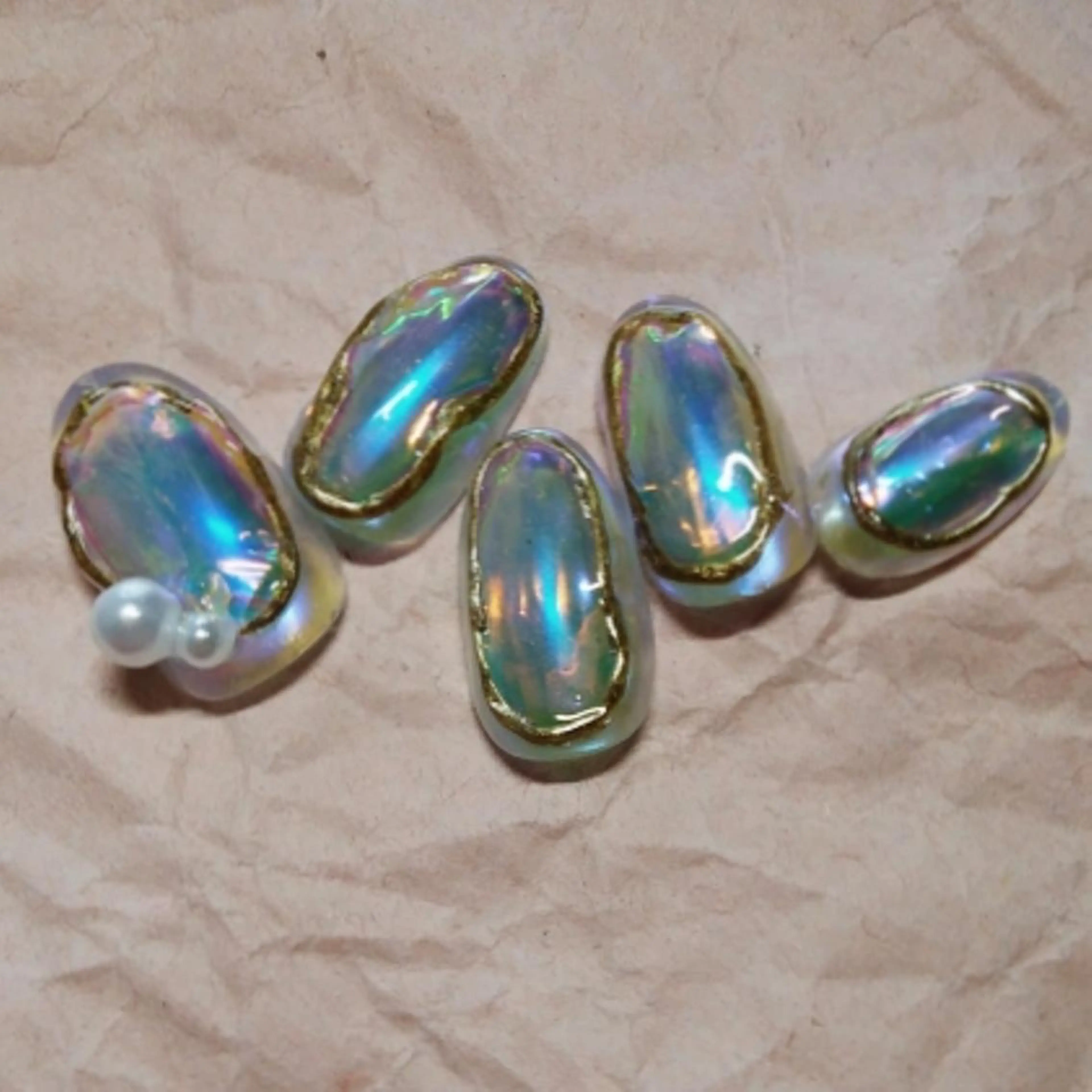 ネイル 氷ネイル・うるうるネイル リラクゼーション＆ネイル仙殊~センジュ~所属・senju 　のネイルデザイン