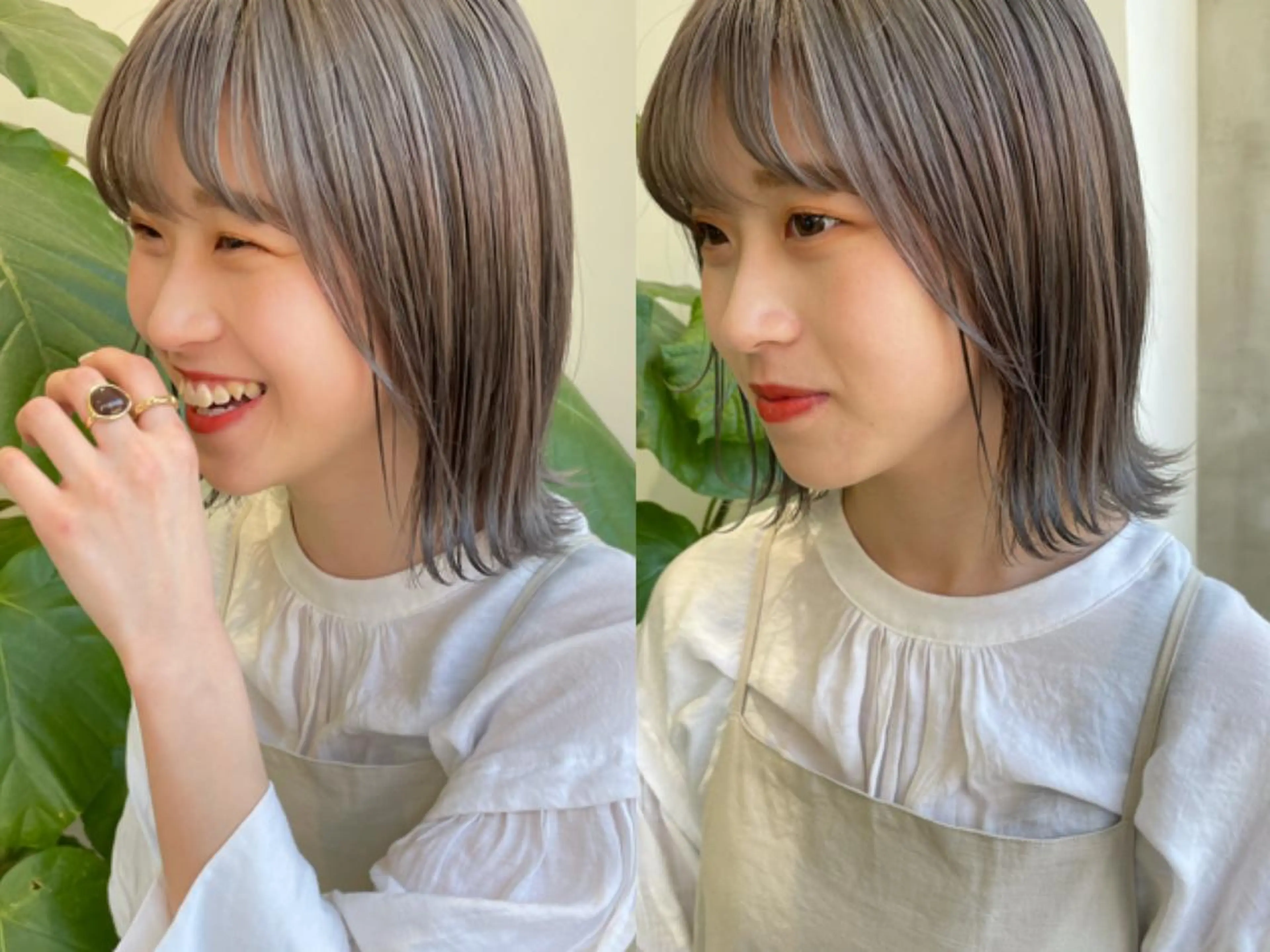 ミディアム カラー ill.所属・ill［イル］大須 ダブルカラー髪質改善のヘアスタイル