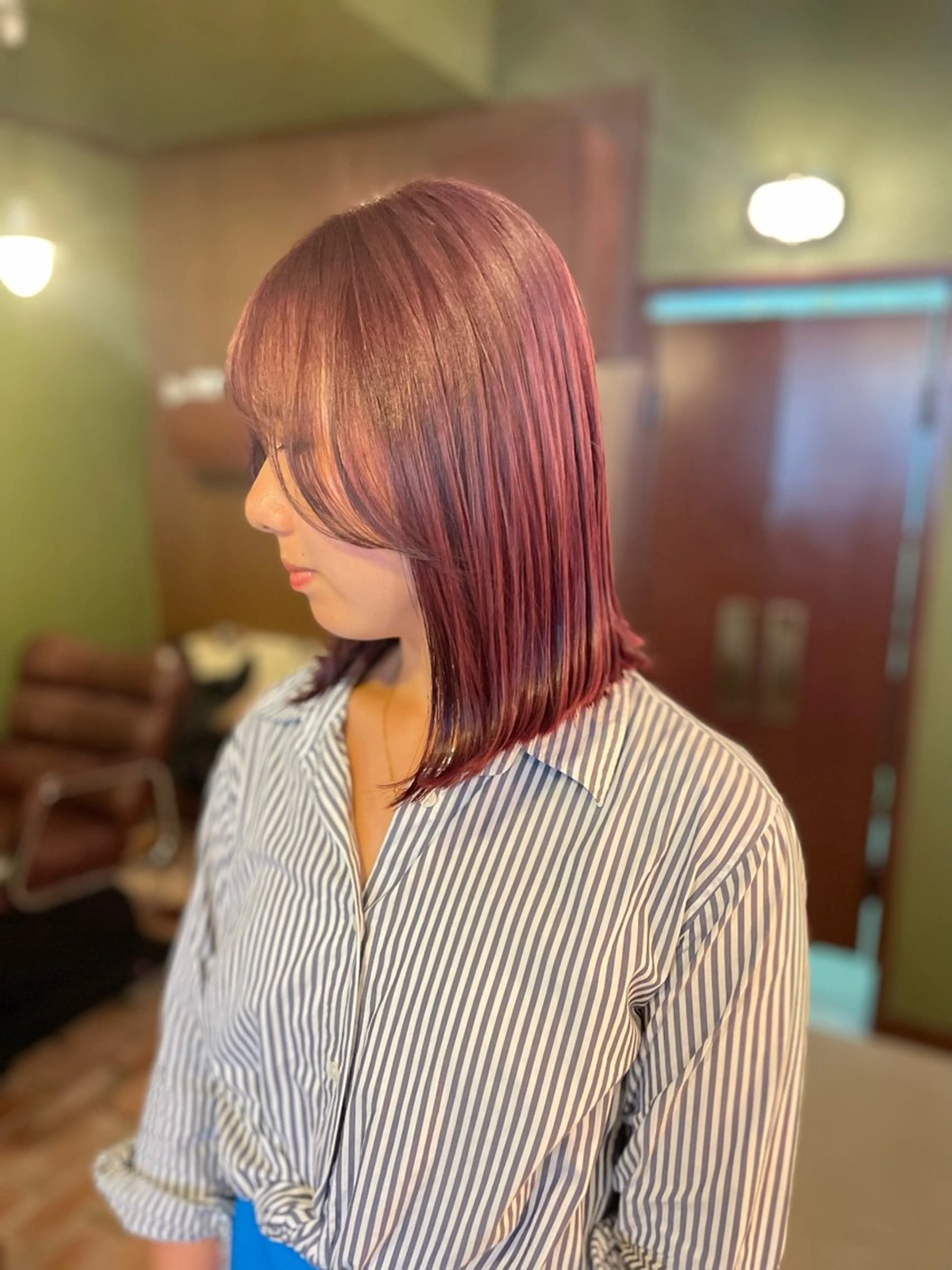 ミディアム カラー カット ヘアカラー トリートメント ヘアセット PATH-hair. store/MAIのヘアスタイル