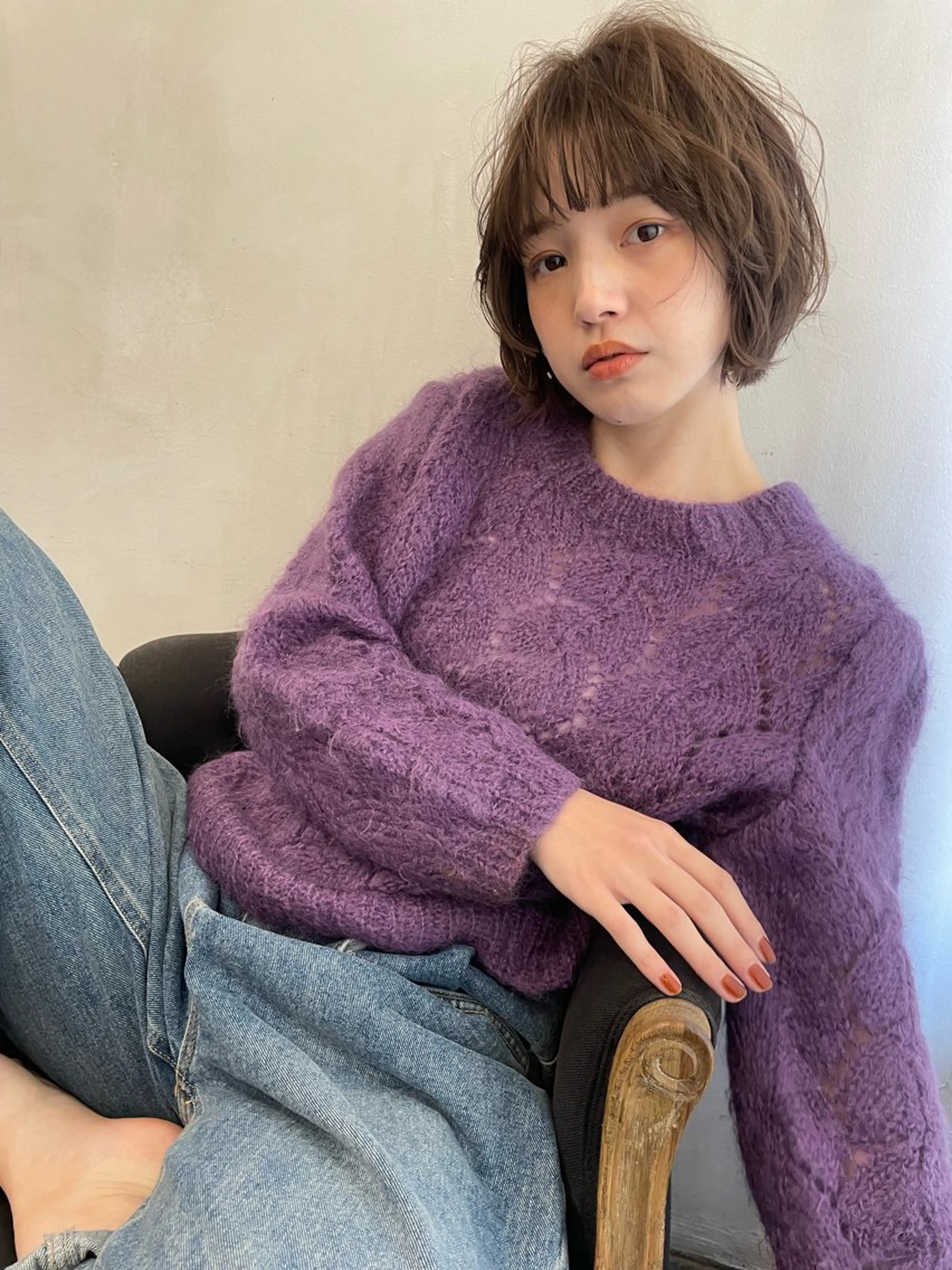 ショート カラー カット ヘアカラー トリートメント ショート/ボブ専門 宮脇美奈/南船場のヘアスタイル