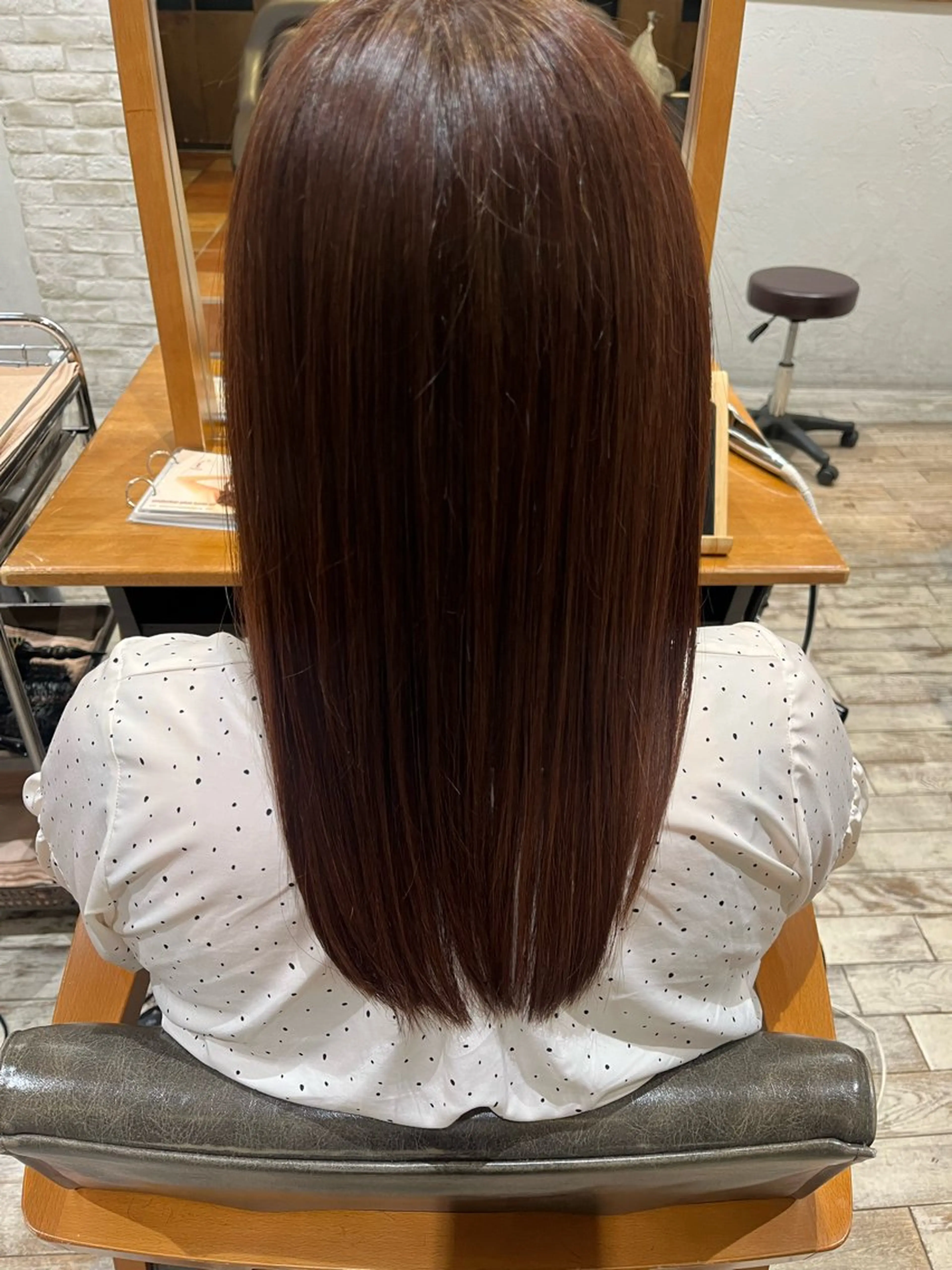 セミロング トリートメント saki‪🌱‬♡ /髪質改善カラーのヘアスタイル