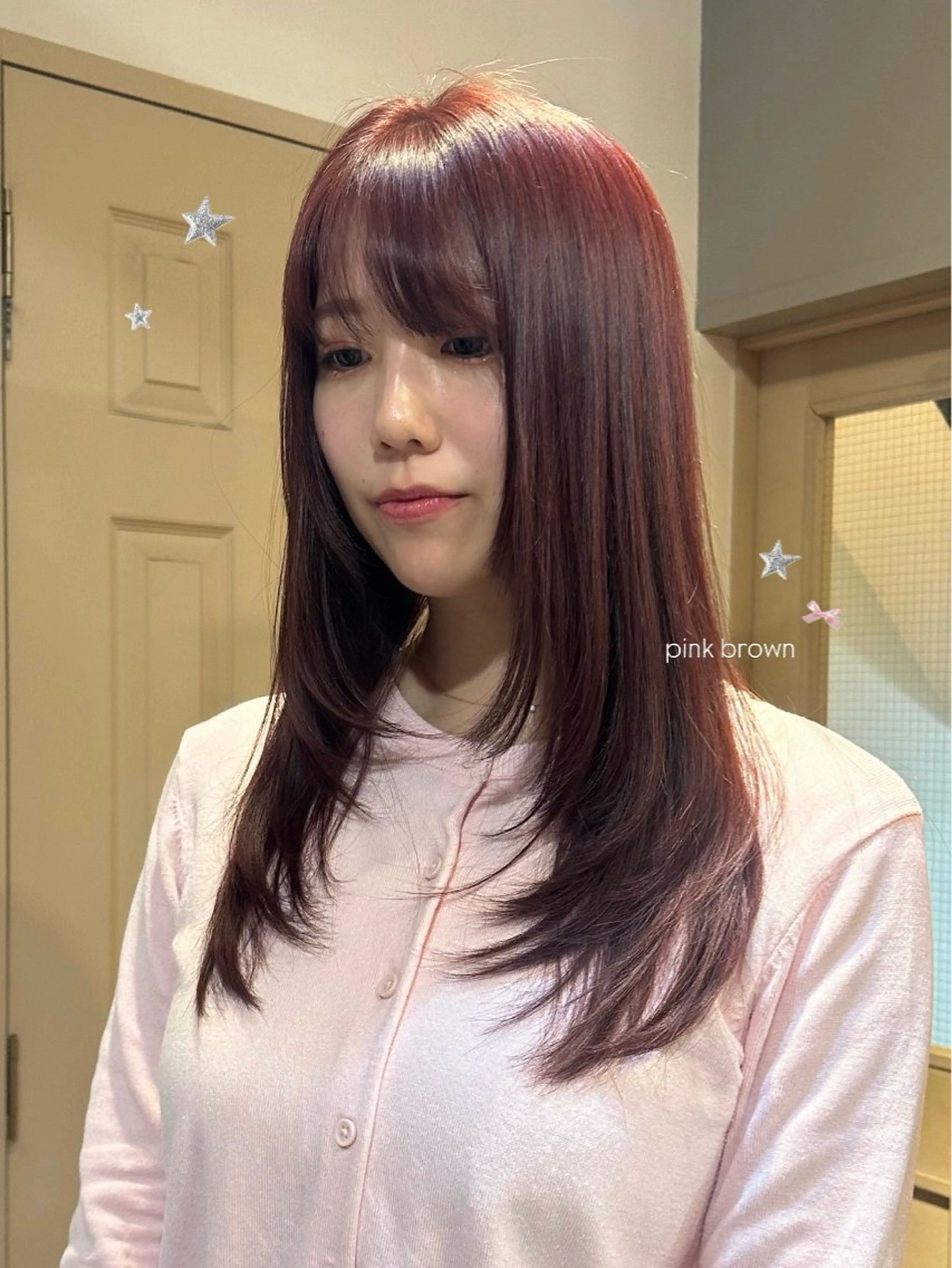 ロング カラー カット ヘアカラー トリートメント 暖色/レイヤーカット 🌙オノユリカのヘアスタイル
