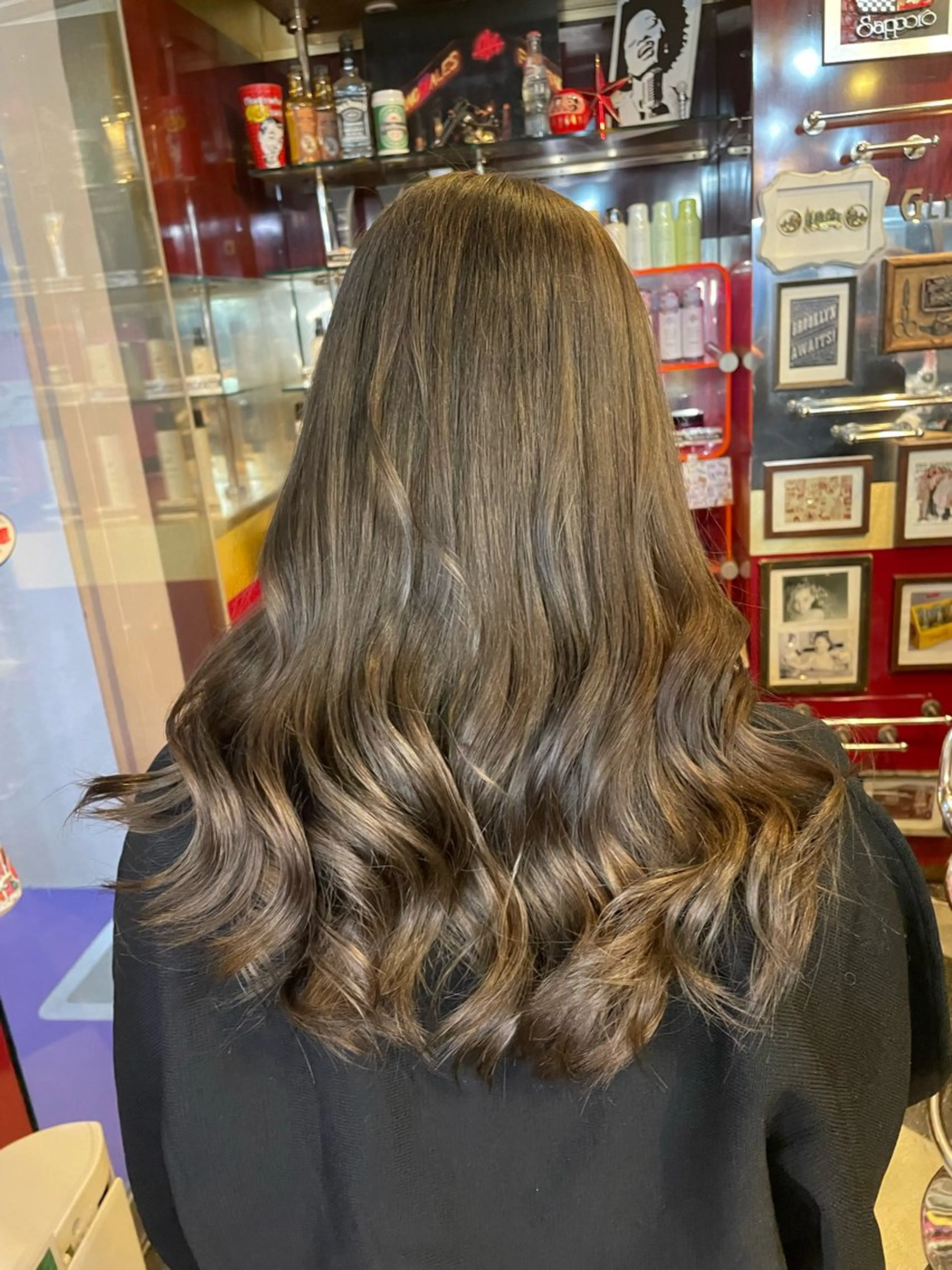 セミロング カラー グレージュ モカグレージュ トリートメント 👑派手髪/カット 👑ANRYのヘアスタイル
