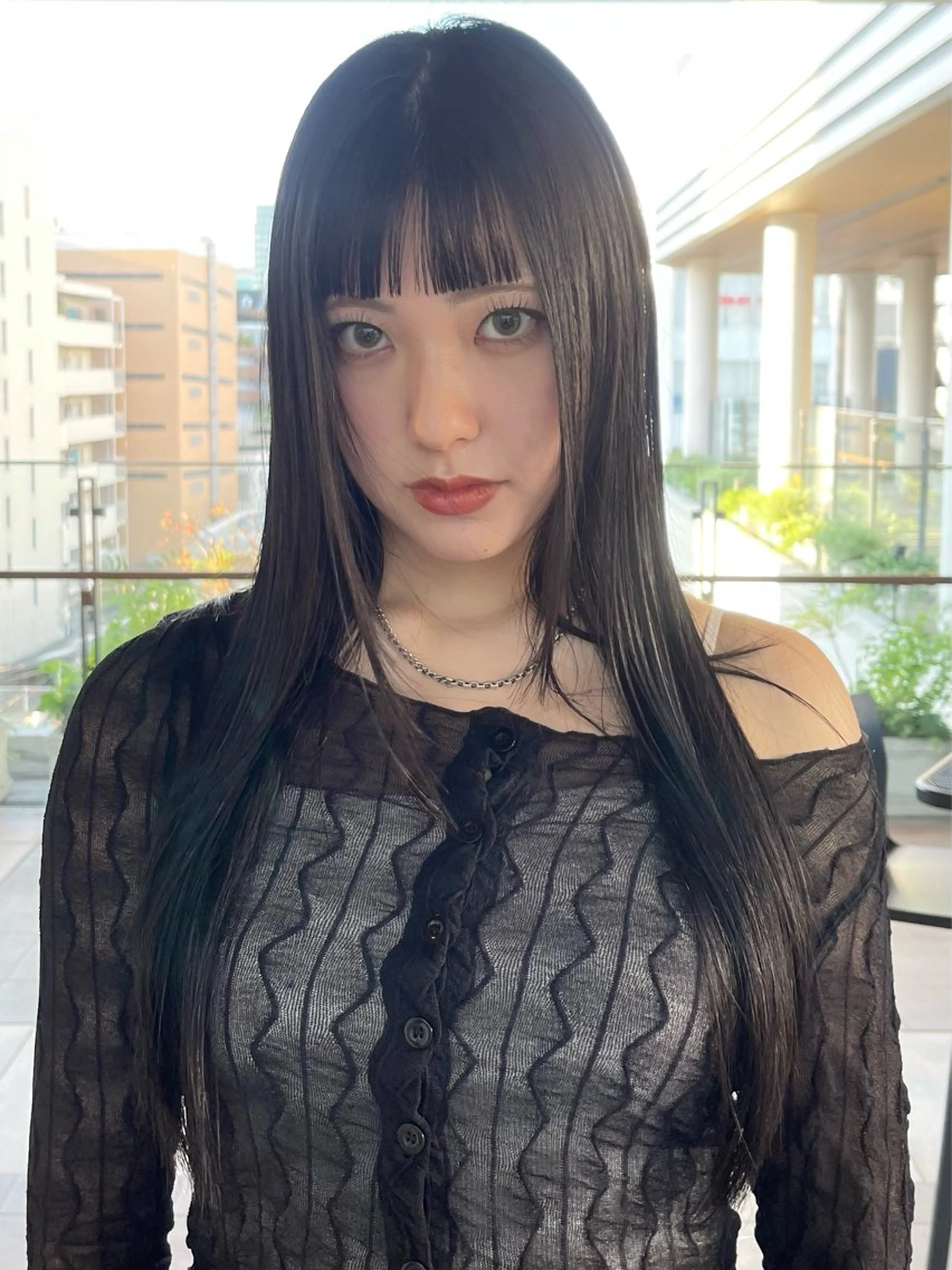 ロング 縮毛矯正 園田 渉 ◤SHIKIO◢のヘアスタイル