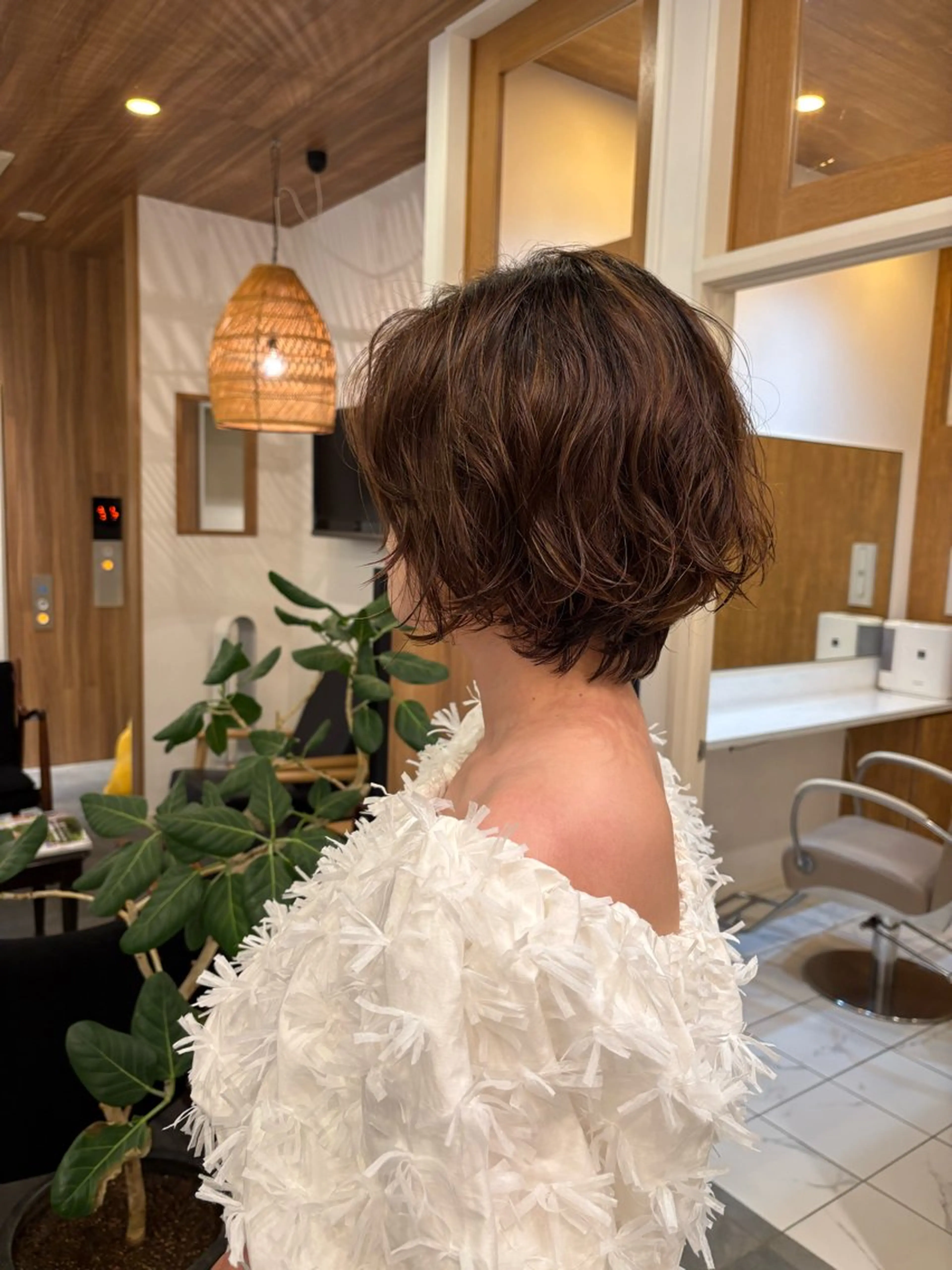 ショート パーマ パーマ BEAUTRIUM 穂乃香のヘアスタイル