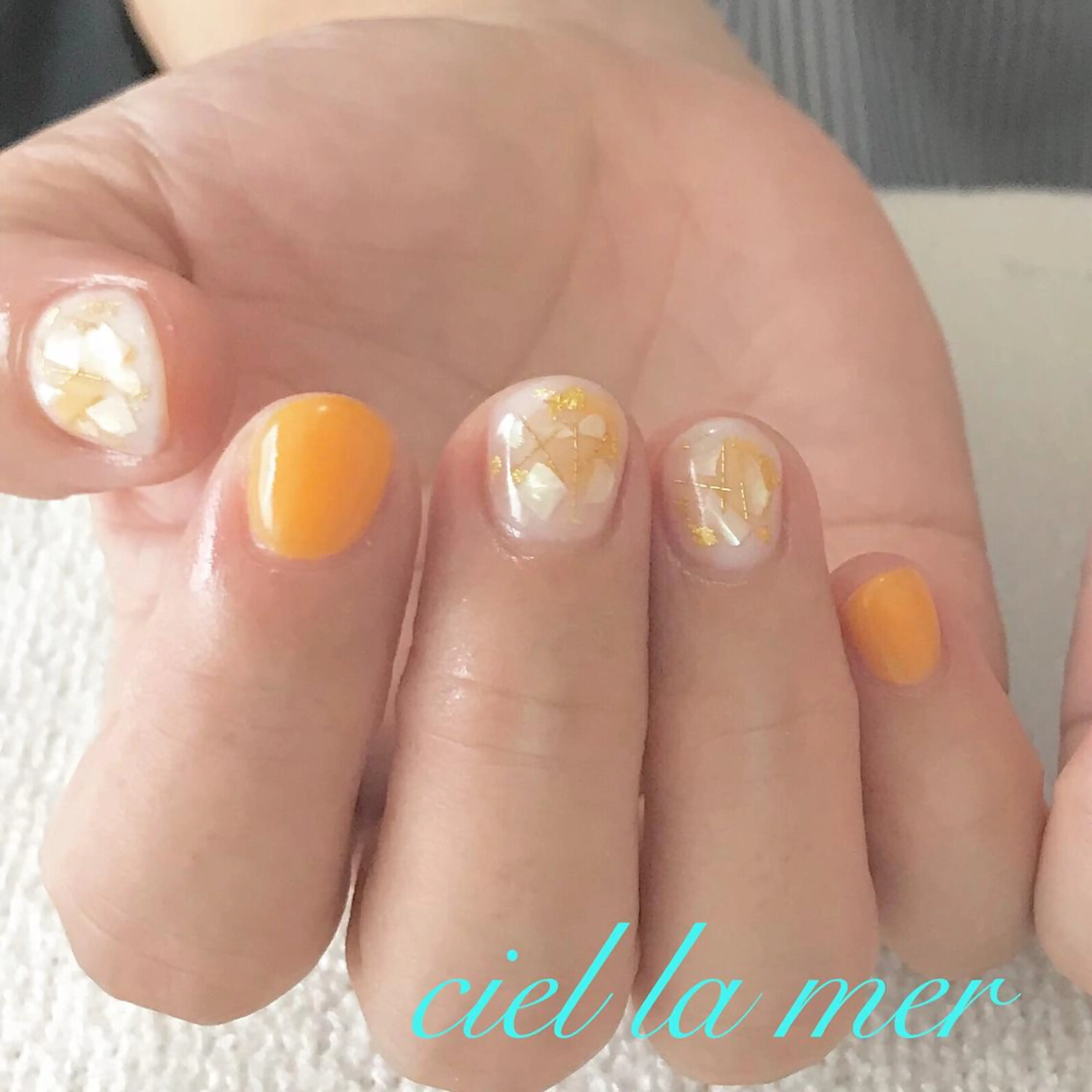 ネイル ハンドネイル フットネイル ciel la merのネイルデザイン