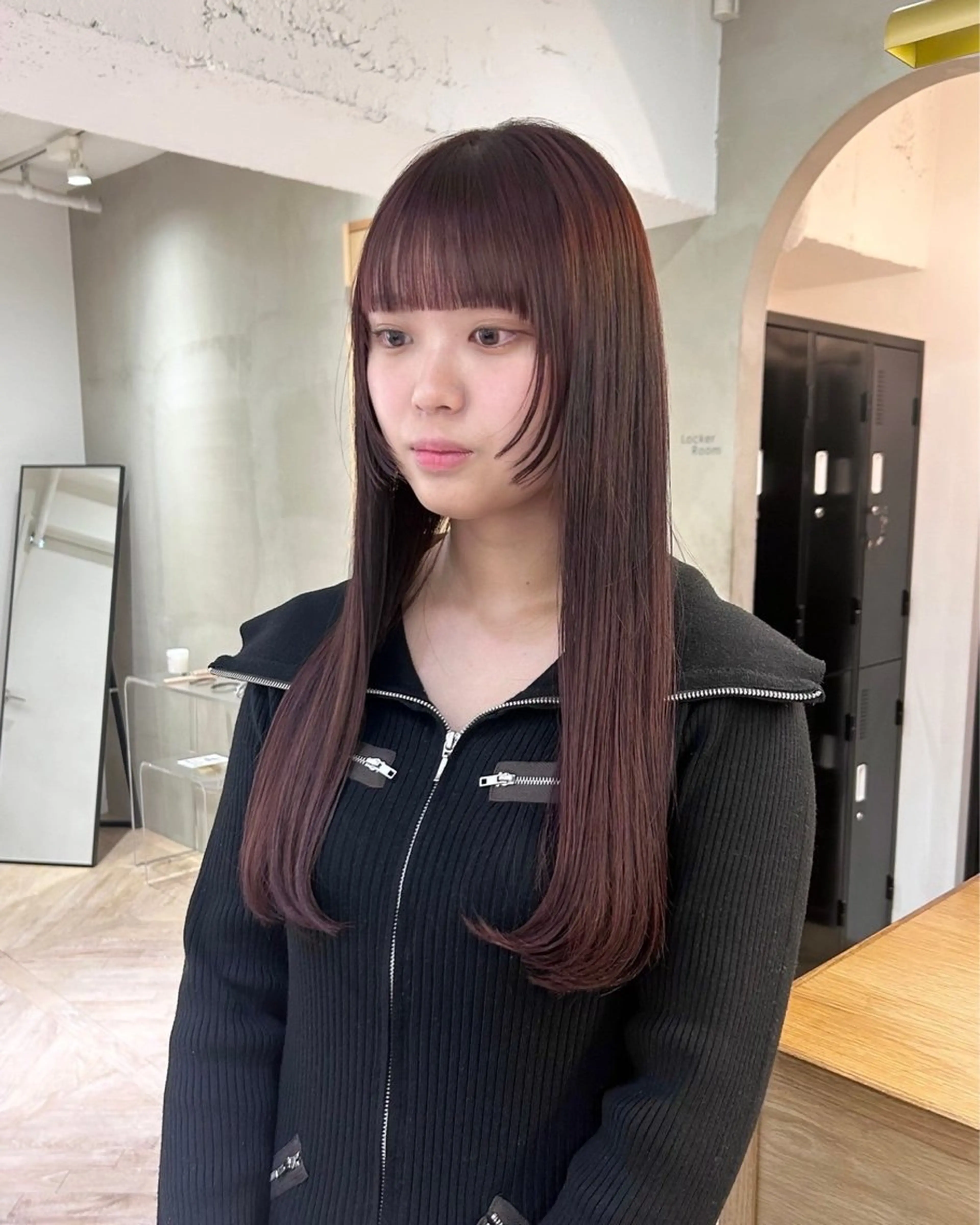 セミロング カラー カット ヘアカラー トリートメント レイヤーカット/暖色 カラー/mao🎀のヘアスタイル