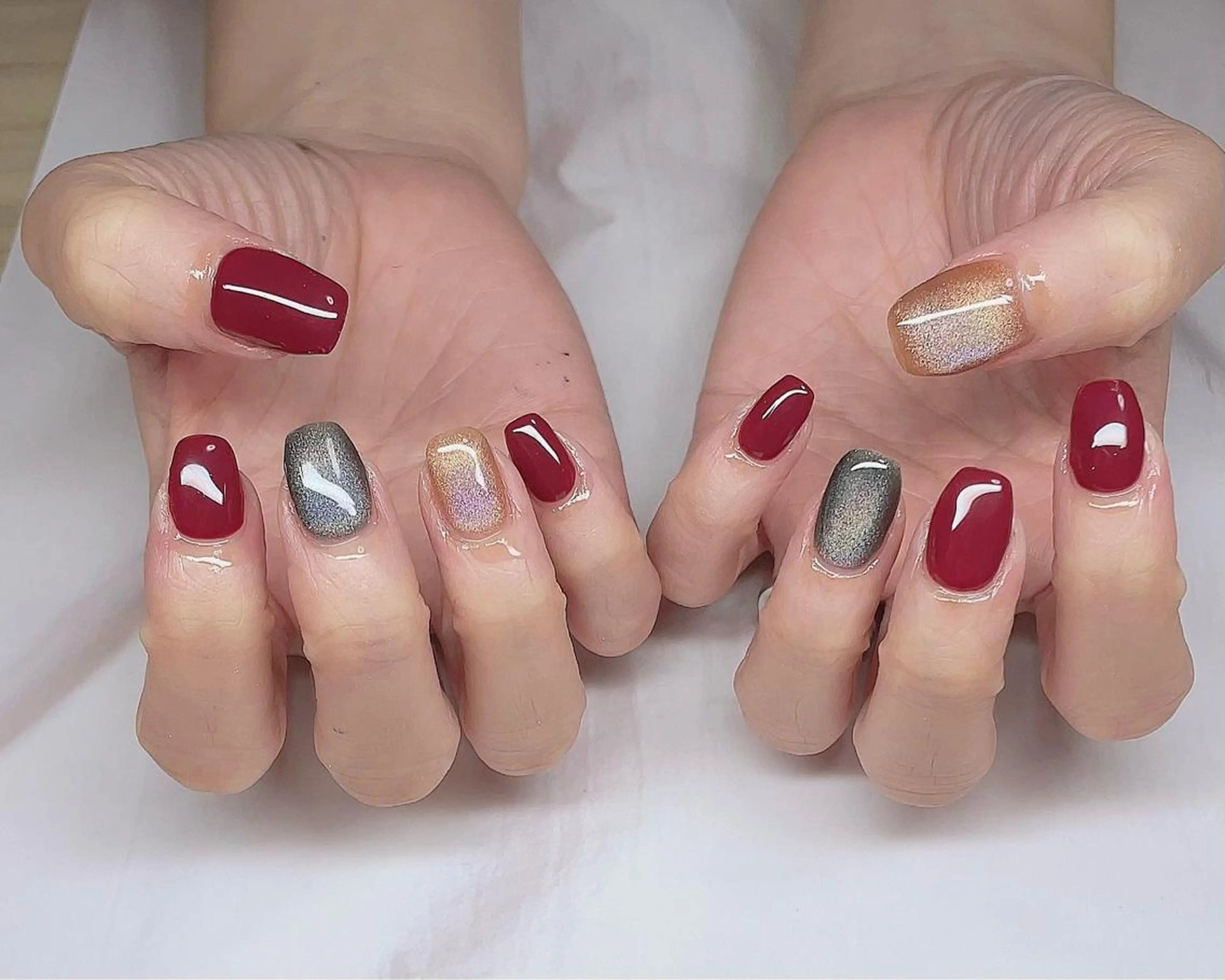 ネイル マグネットネイル ワンカラーネイル NailbyN所属・Nail_by N1のネイルデザイン