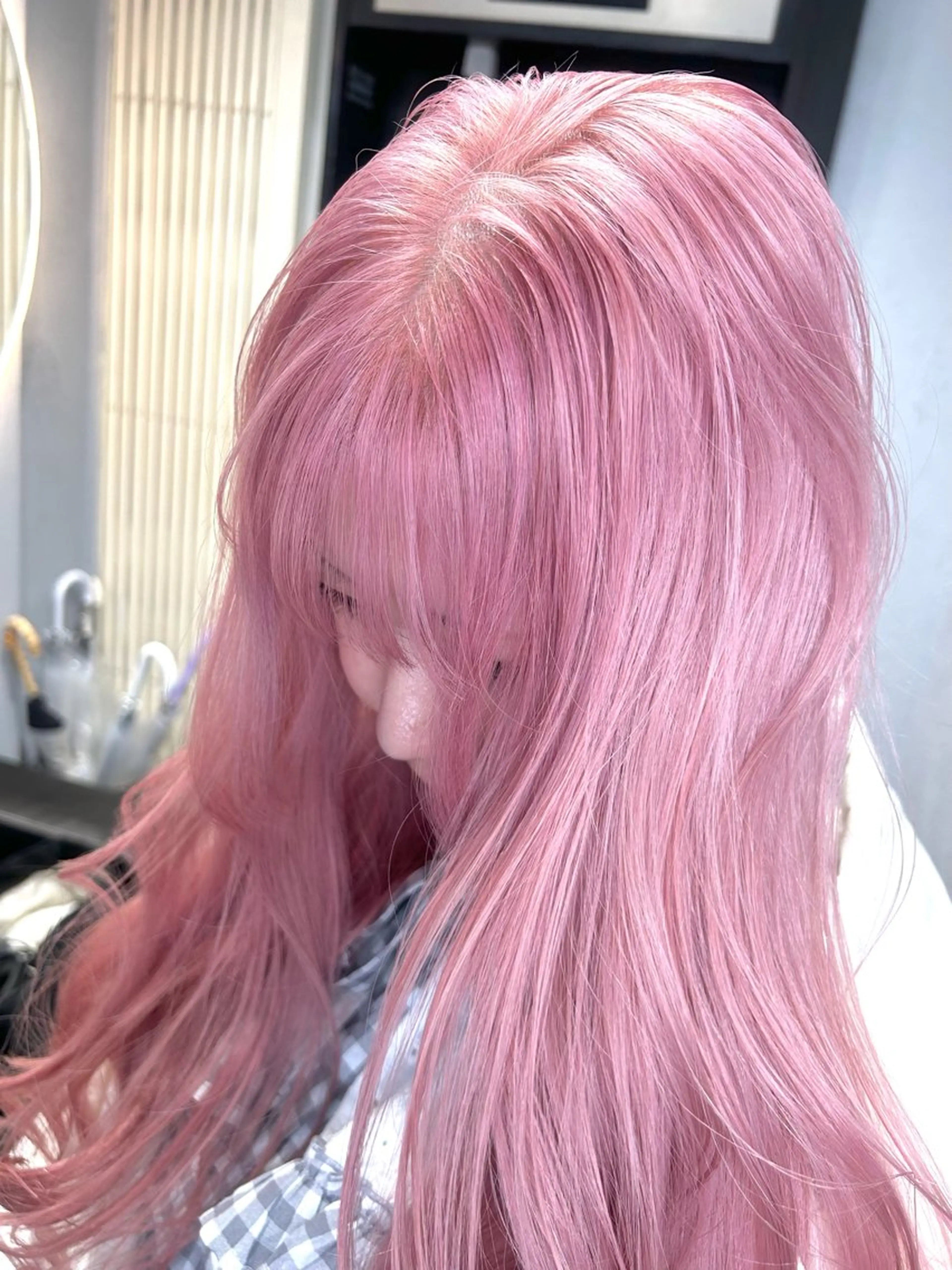 ロング カラー ピンクカラー ヘアカラー トリートメント Giselハヤシ ケンタのヘアスタイル