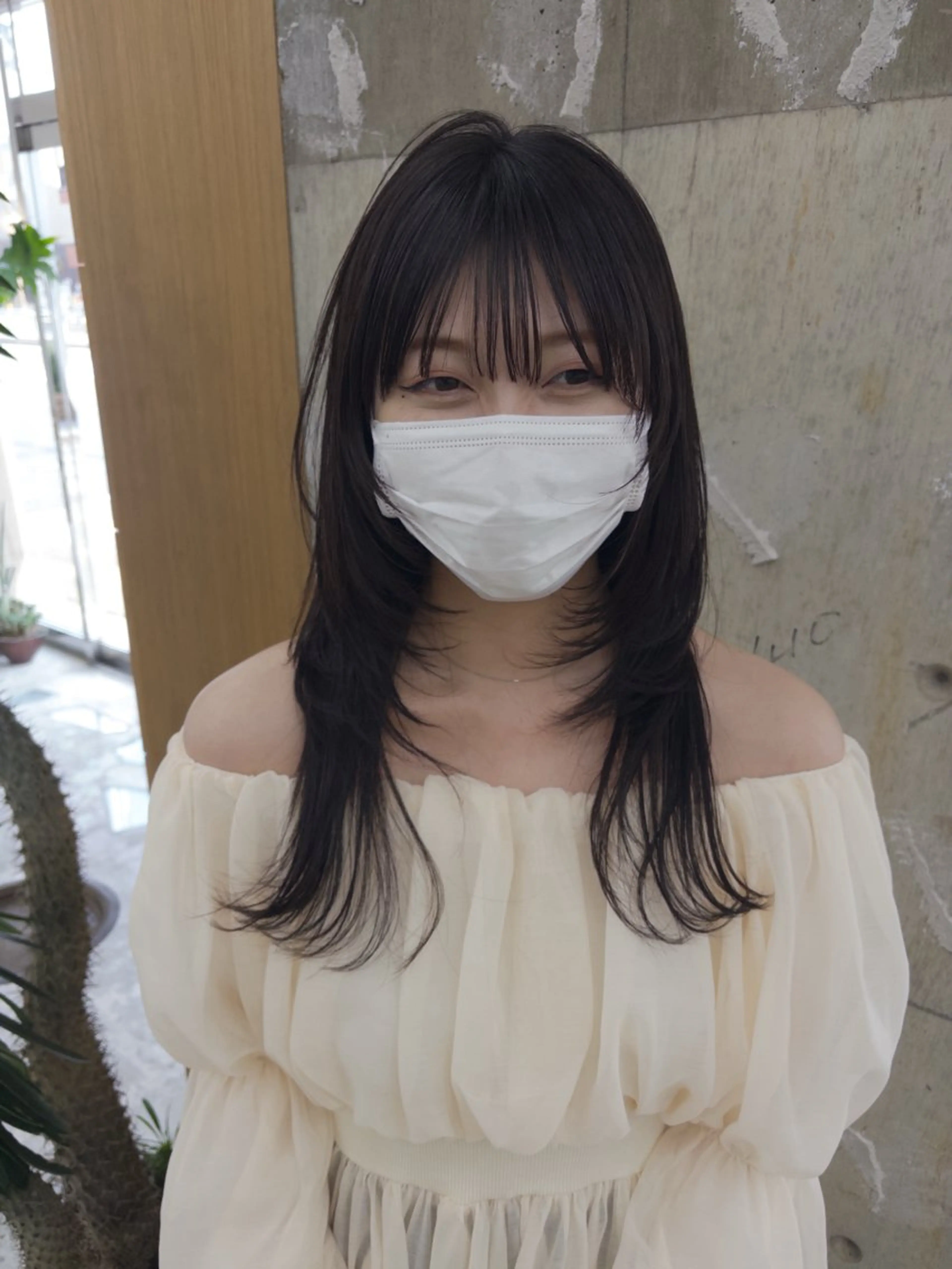 ロング レイヤーカット Amy.所属・amy. ユナのヘアスタイル