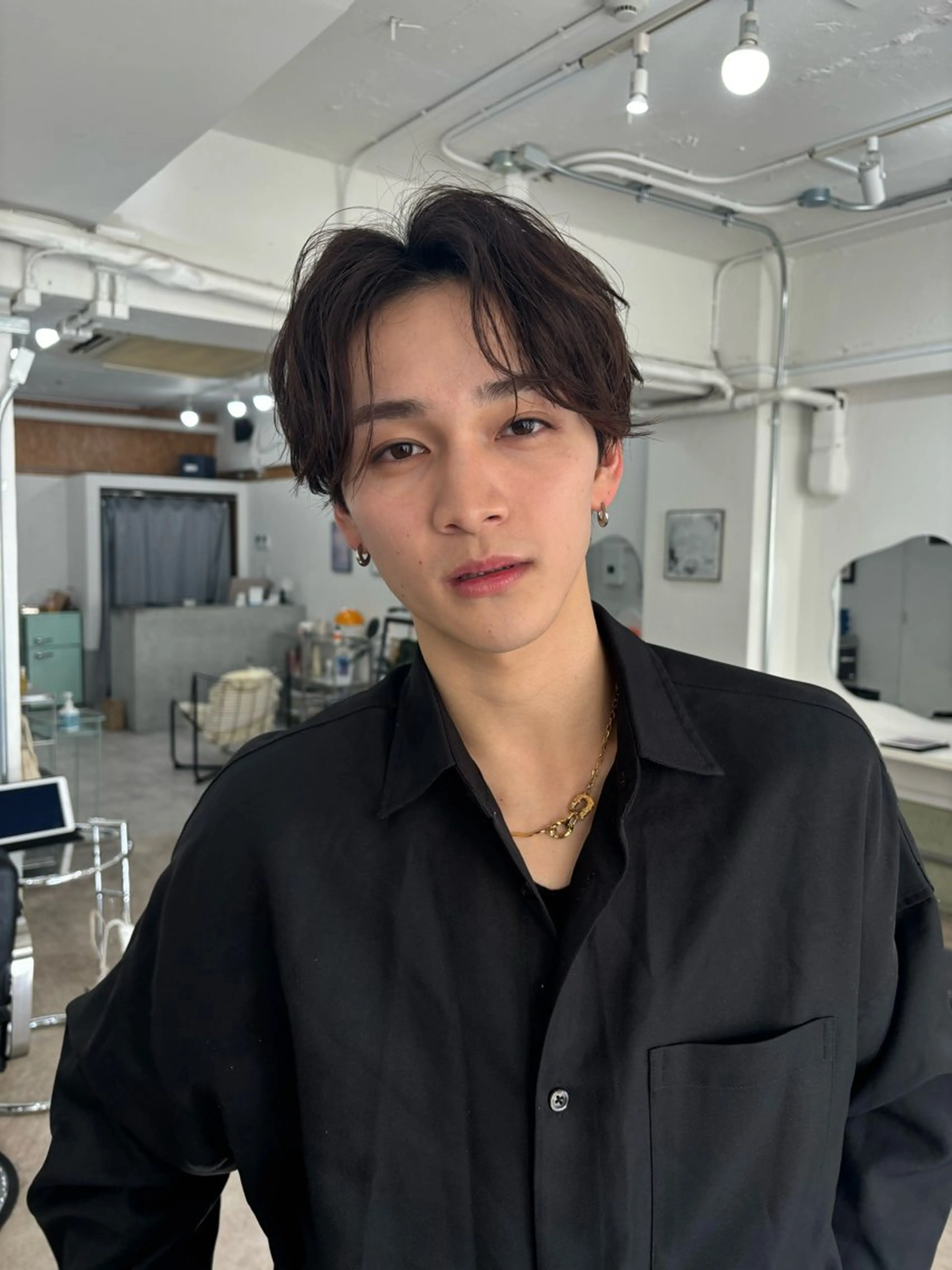 メンズ カット パーマ 横浜で一番パーマ 巻いてます田中ですのヘアスタイル