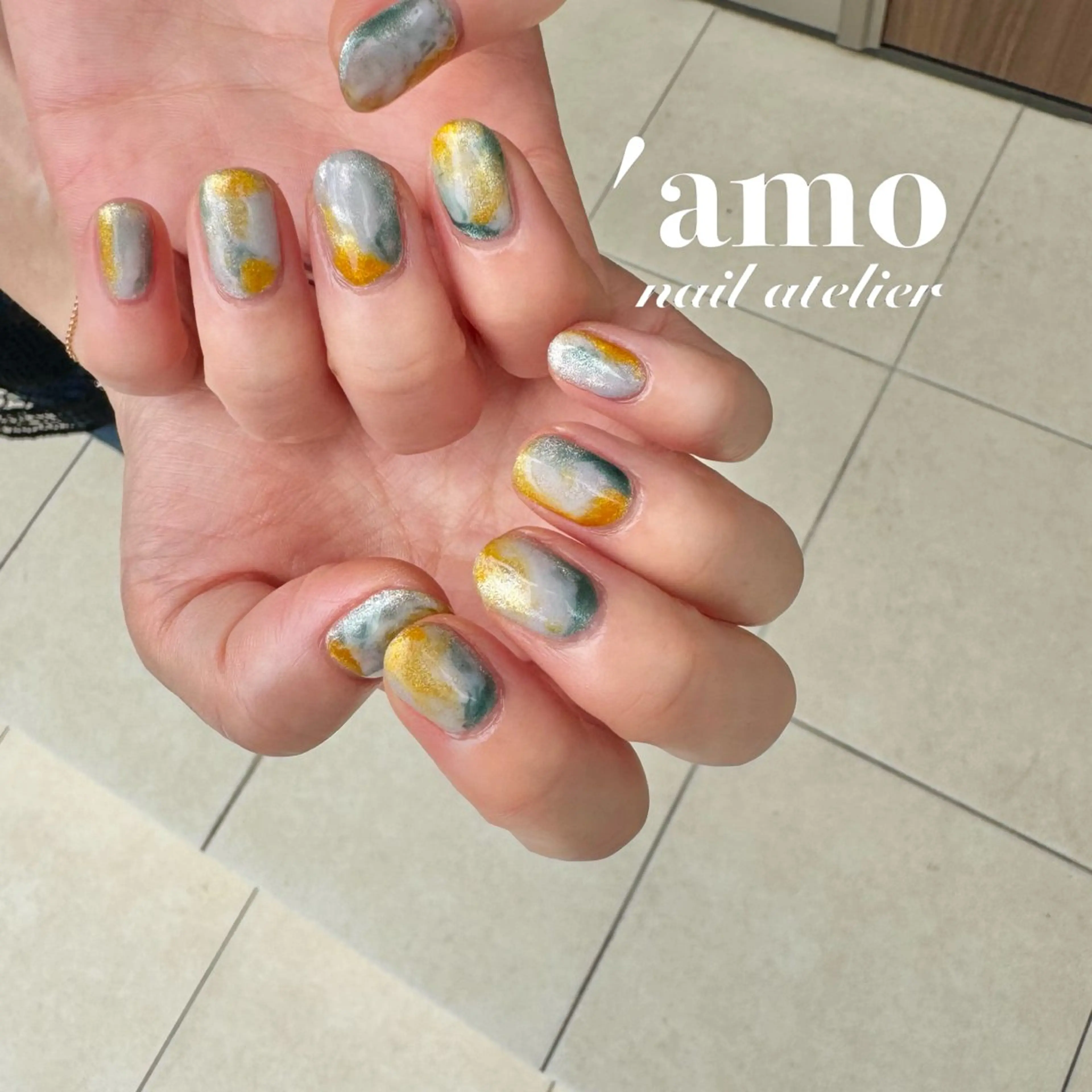 ネイル ニュアンスネイル ハンドネイル 'amo nail atelierのネイルデザイン