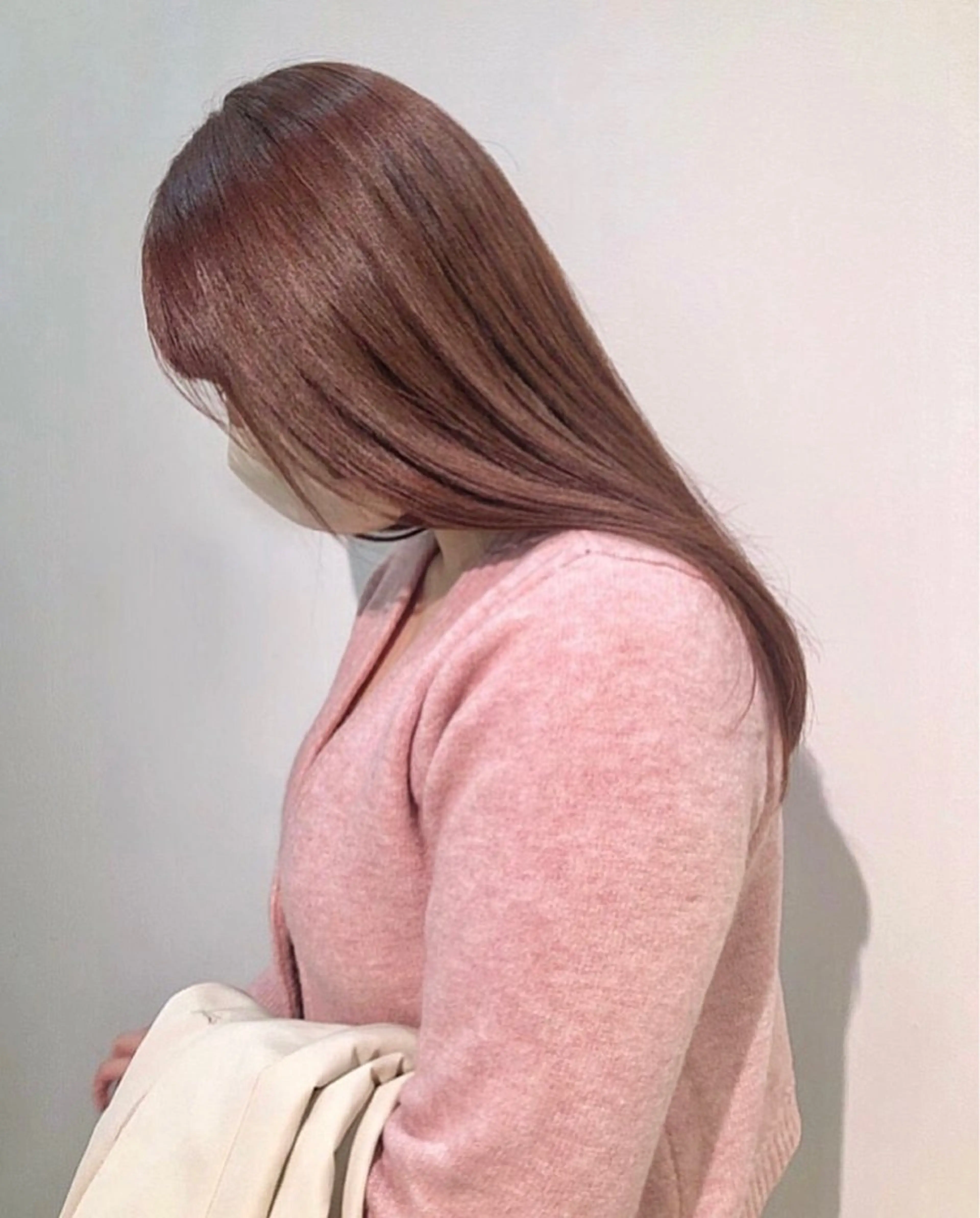 セミロング カラー ベージュカラー ピンクカラー ピンクベージュ カット ヘアカラー お顔まわりカット/ 暖色カラー🍑Amiのその他イメージ