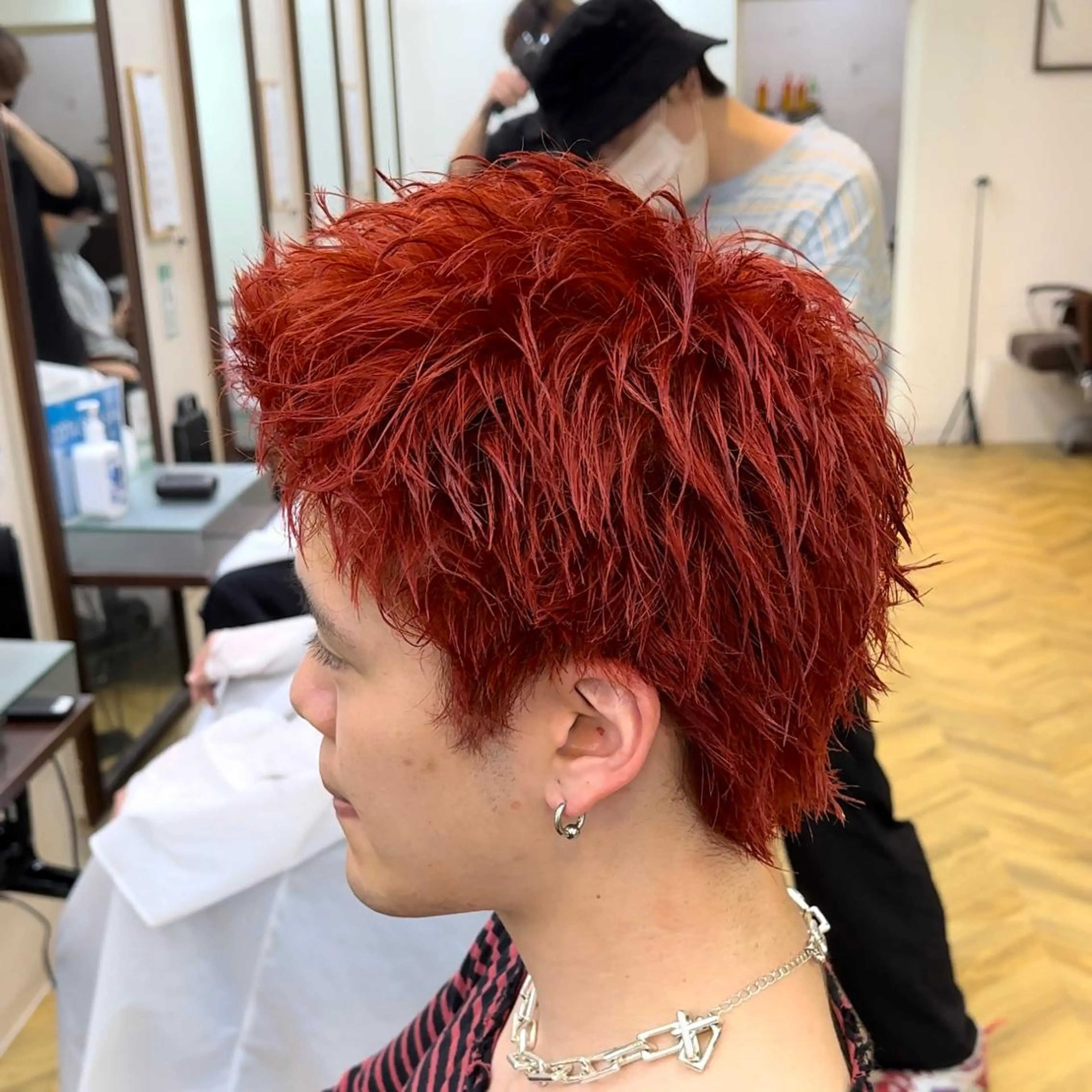 ショート カラー メンズ スパイキーショート ショートヘア 楽で簡単に決まる メンズヘア💥曽我尾のヘアスタイル