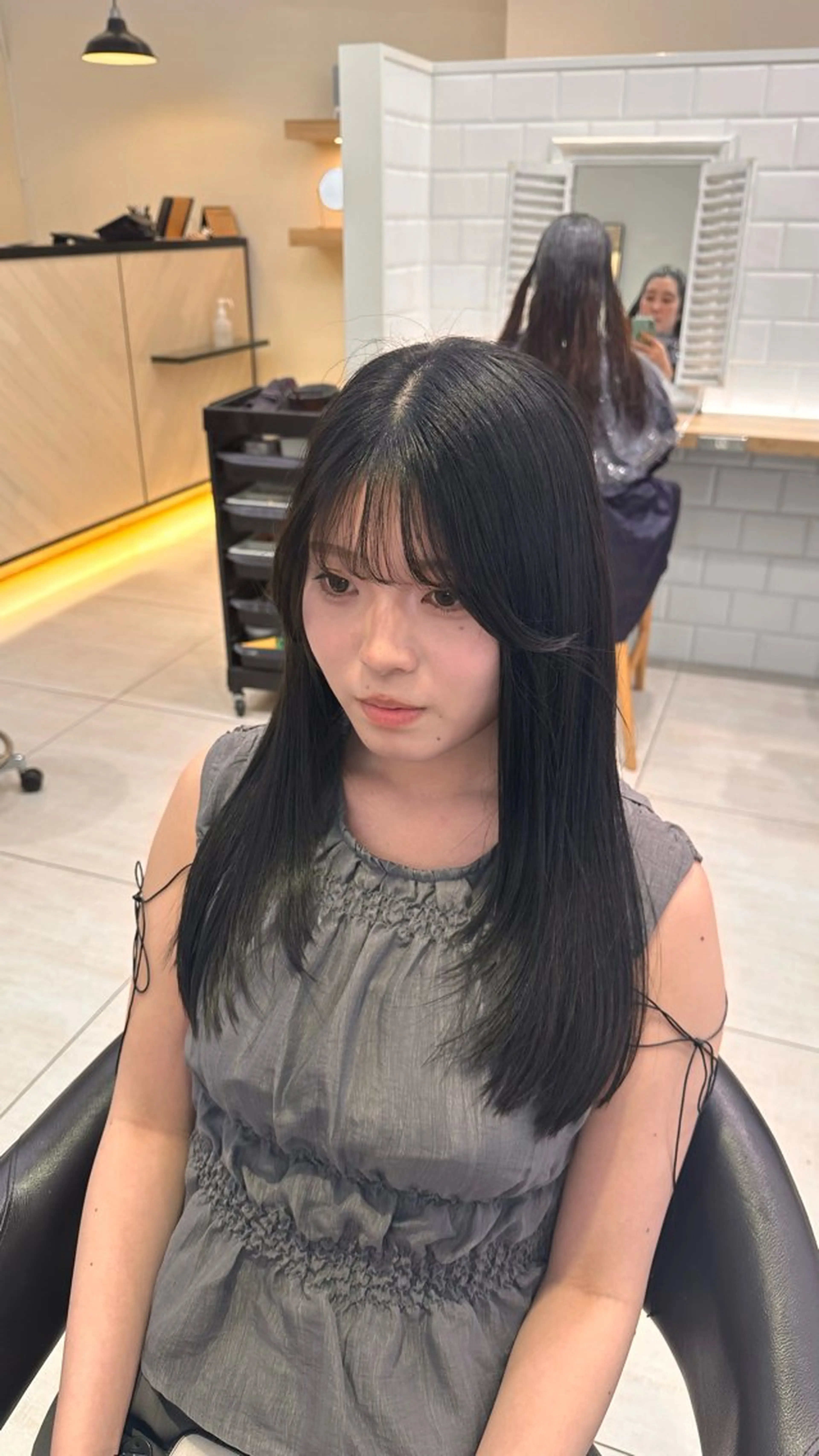 ロング カット パーマ 韓国ヘア 久後清斗/クゴサヤトのヘアスタイル
