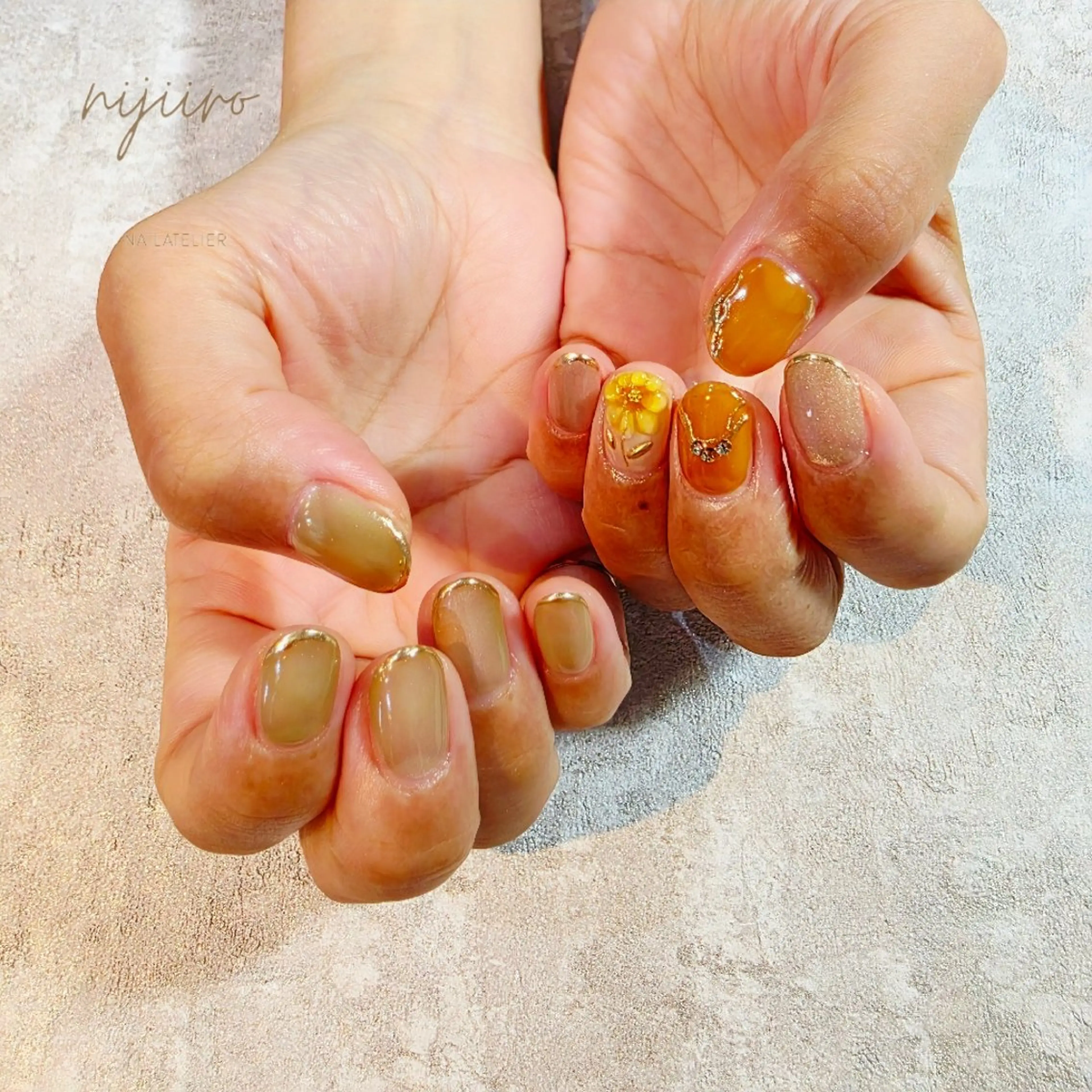 ネイル ハンドネイル nailatelier nijiiro.所属・nijiiro🌈 サトウのネイルデザイン