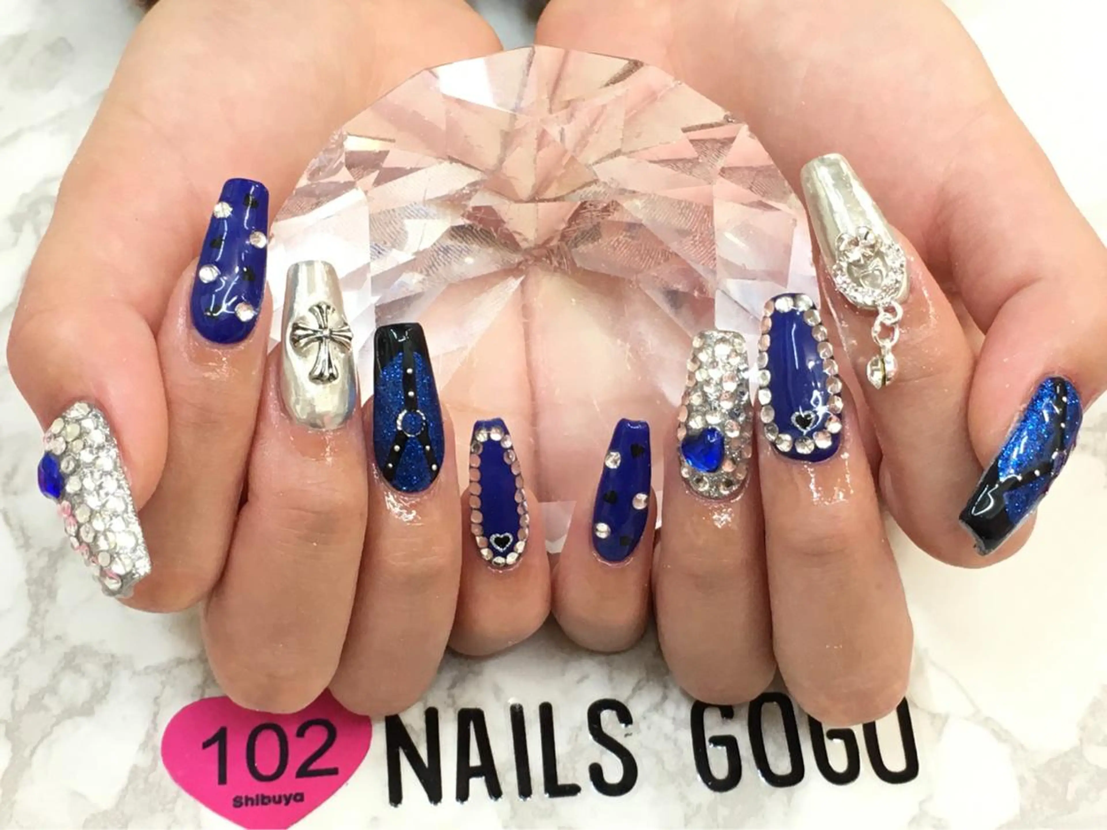 ロング カラー メンズ キッズ ネイル NAILSGOGO shibuyaのネイルデザイン