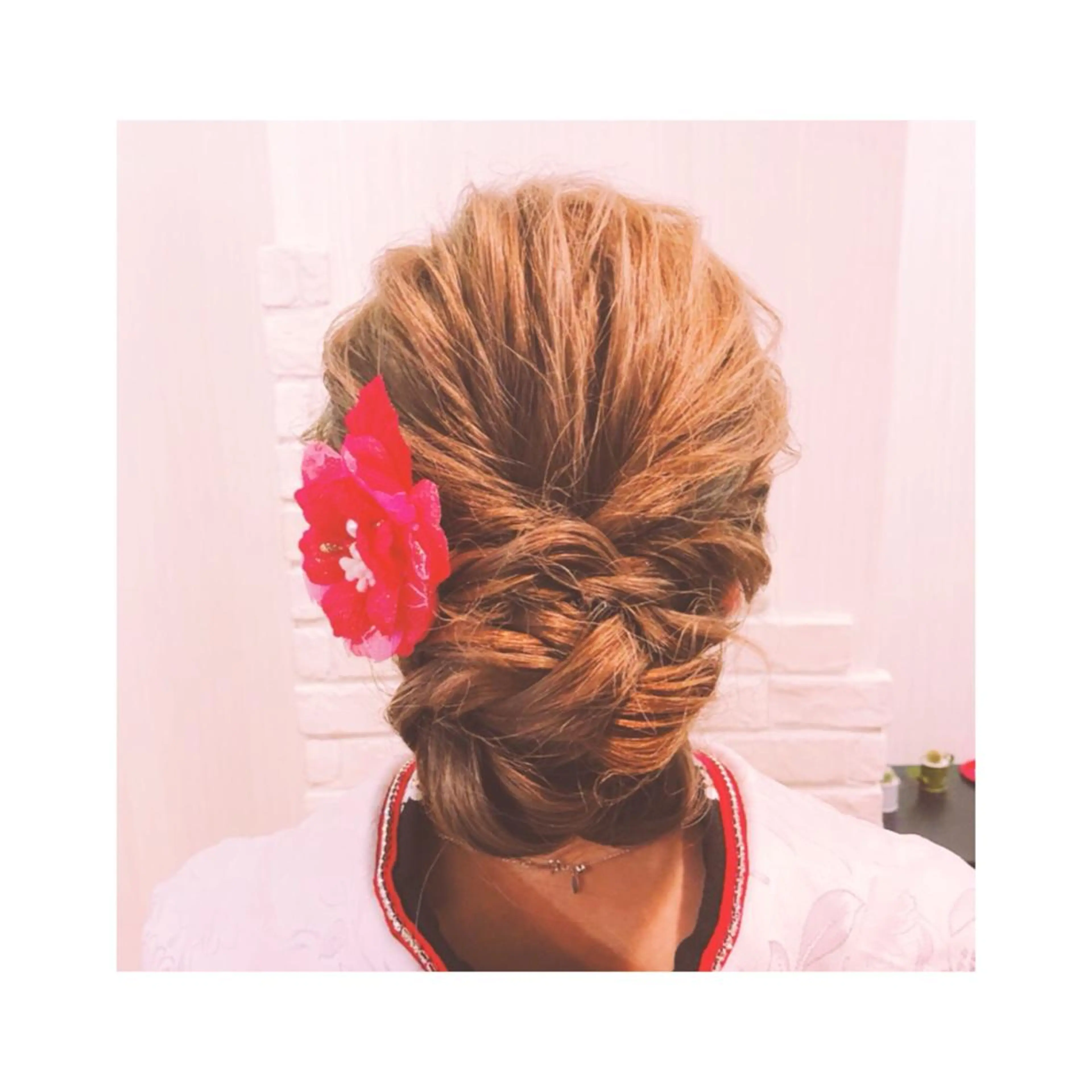 ロング ヘアアレンジ 成人式 💓シールエクステ for...のヘアスタイル