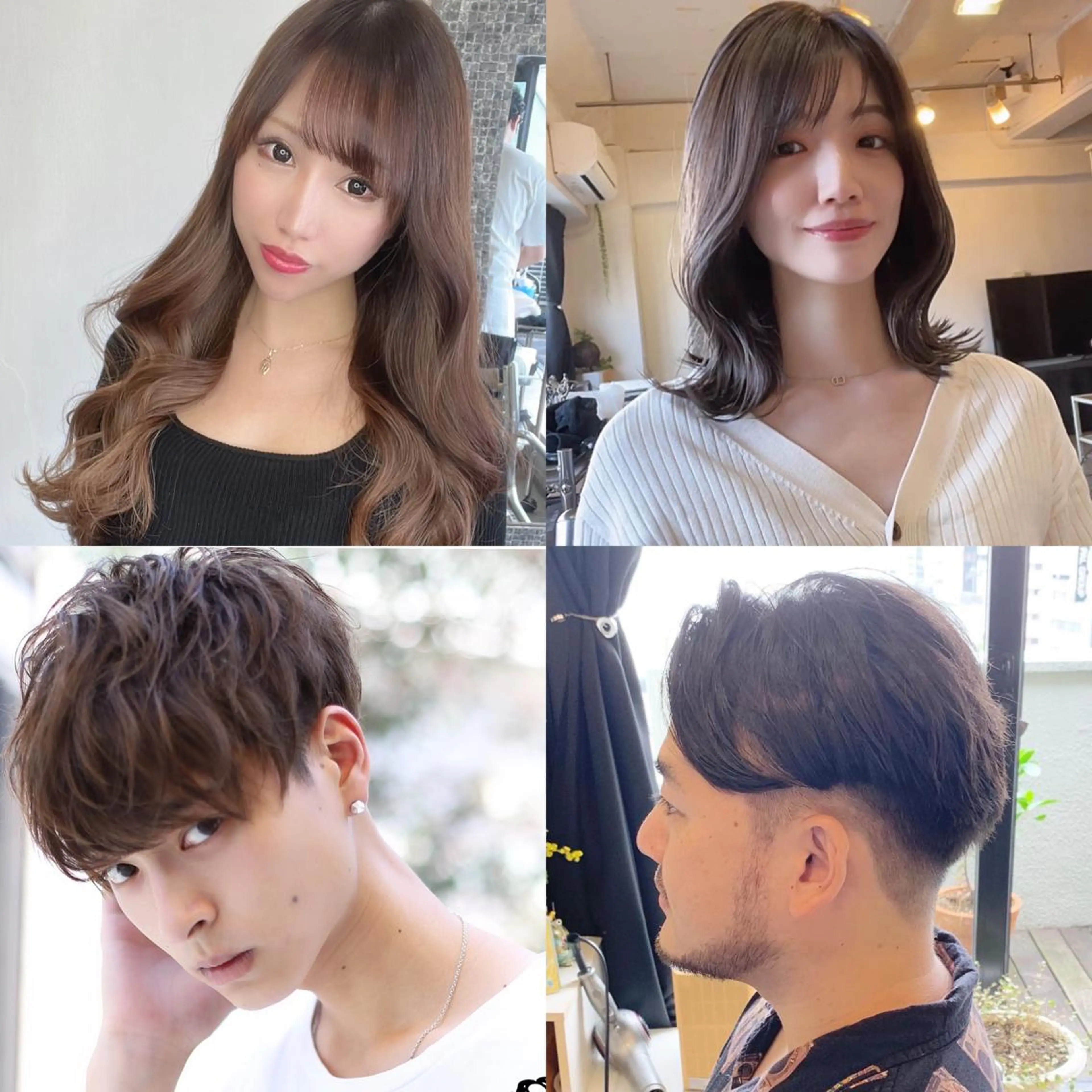 ミディアム くせ毛 エギョモリ 顔まわりレイヤー タンバルモリ ヨシンモリ ヘアカラー トリートメント 透明感×髪質改善🧸 韓国ヘア　武田涼のヘアスタイル