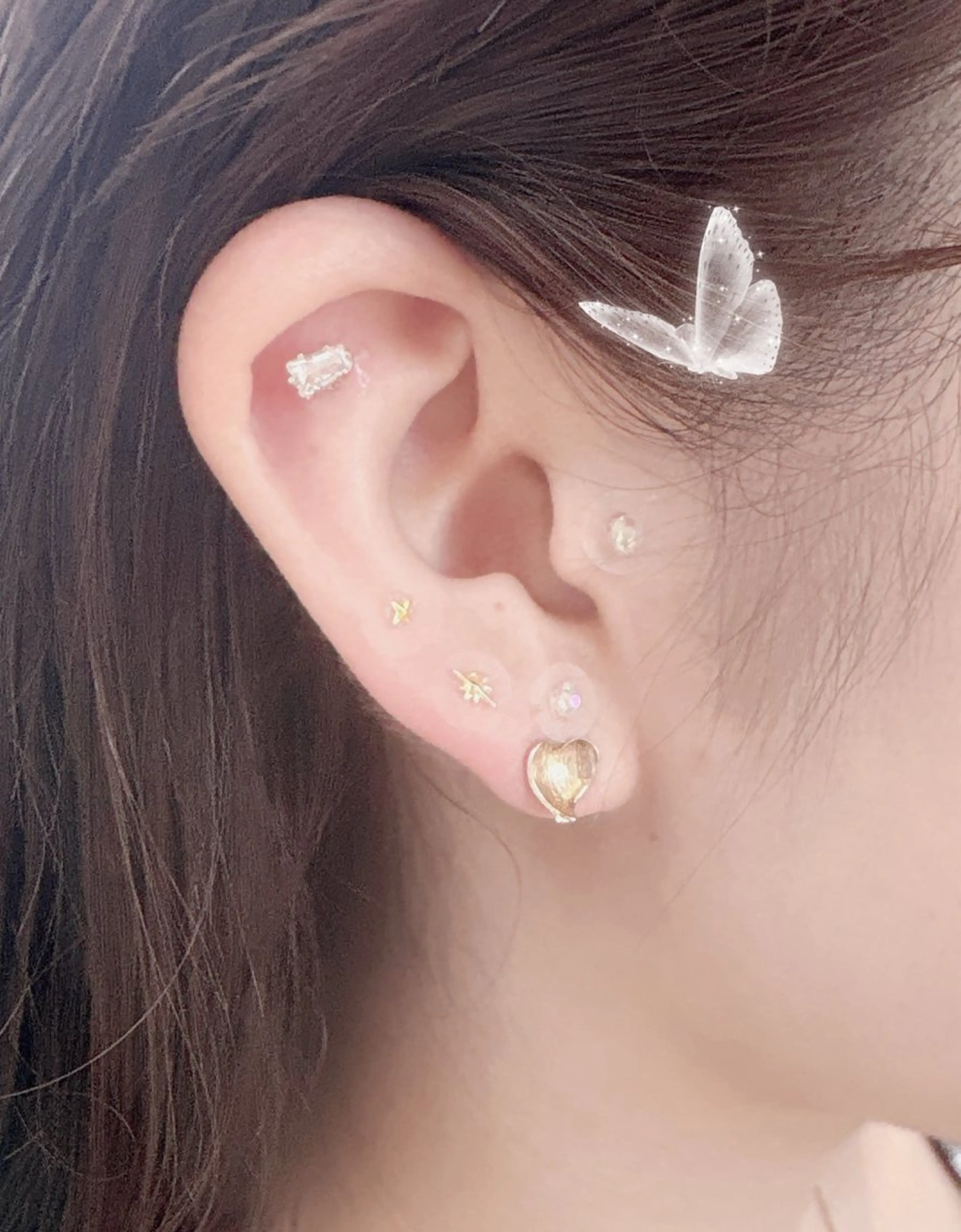 💍耳つぼジュエリー👂*˚🩵定額シンプルプラン✽10粒まで✽の写真