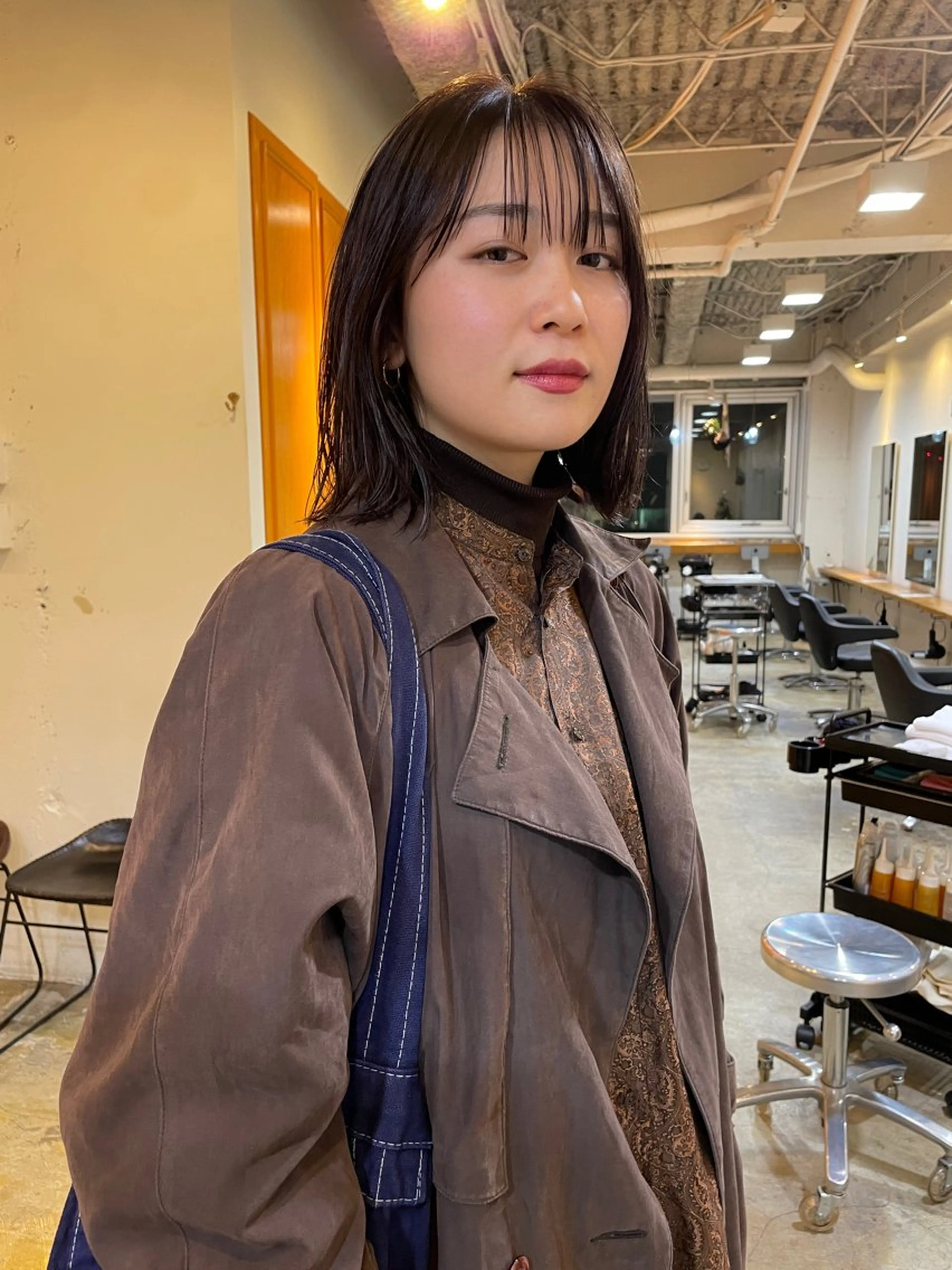 ミディアム カラー レイヤーカット カット ヘアカラー トリートメント レイヤー／似合わせ TAKUYAのヘアスタイル