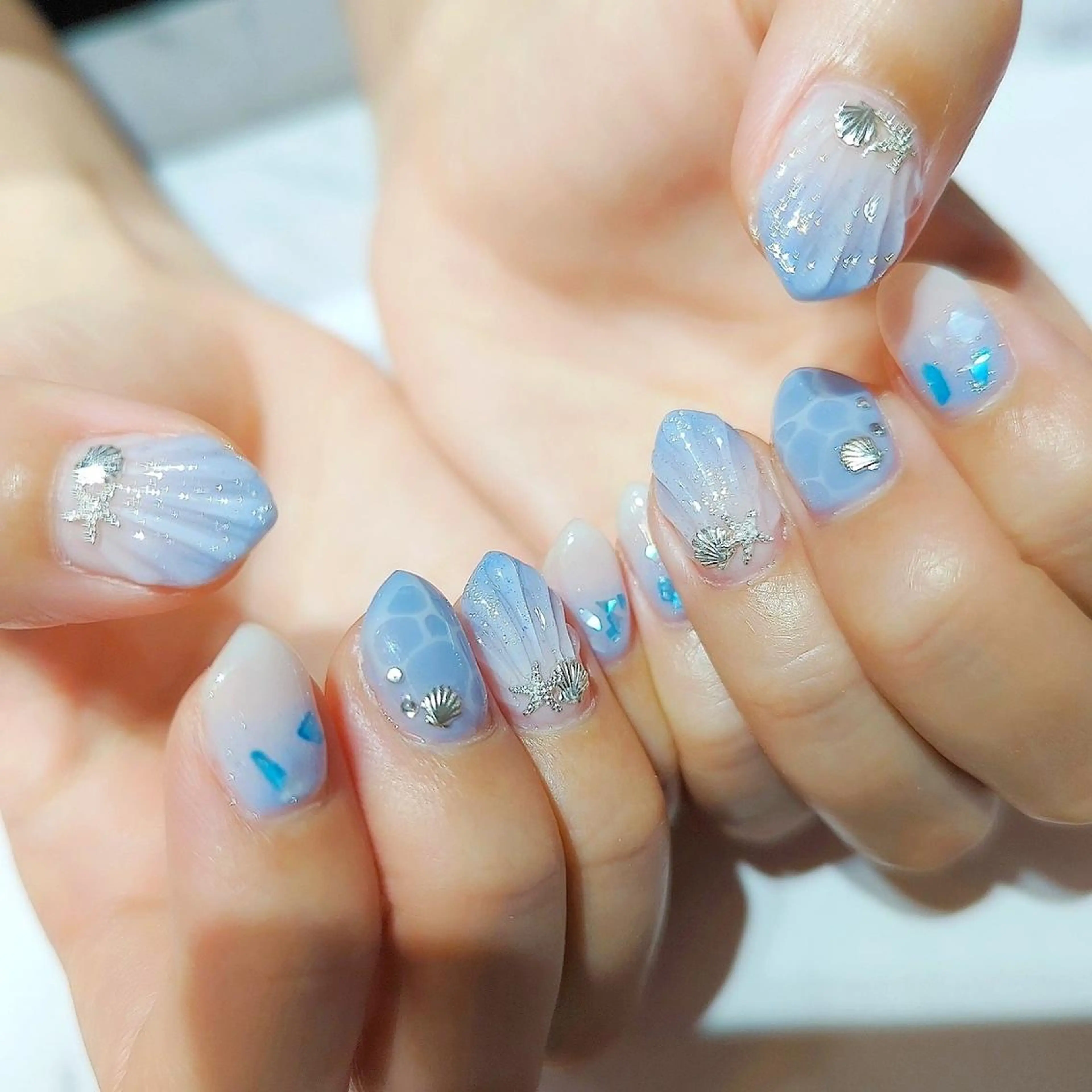 ネイル ハンドネイル あ きのネイルデザイン