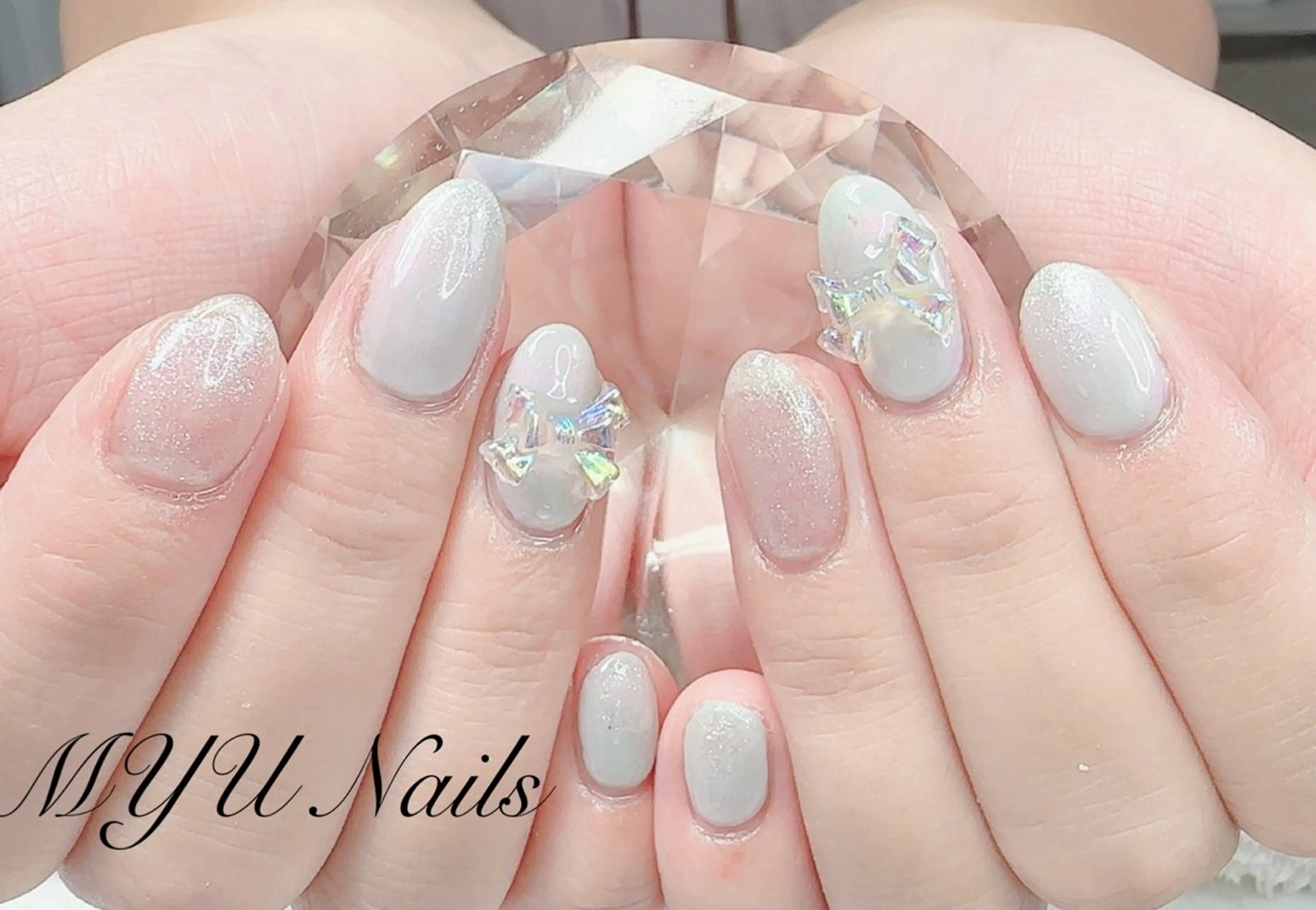 ネイル ジェルネイル ラメ(グリッター) 持ち込み ニュアンスネイル ワンカラーネイル ハンドネイル MYU Nails所属・MYU Nailsのネイルデザイン