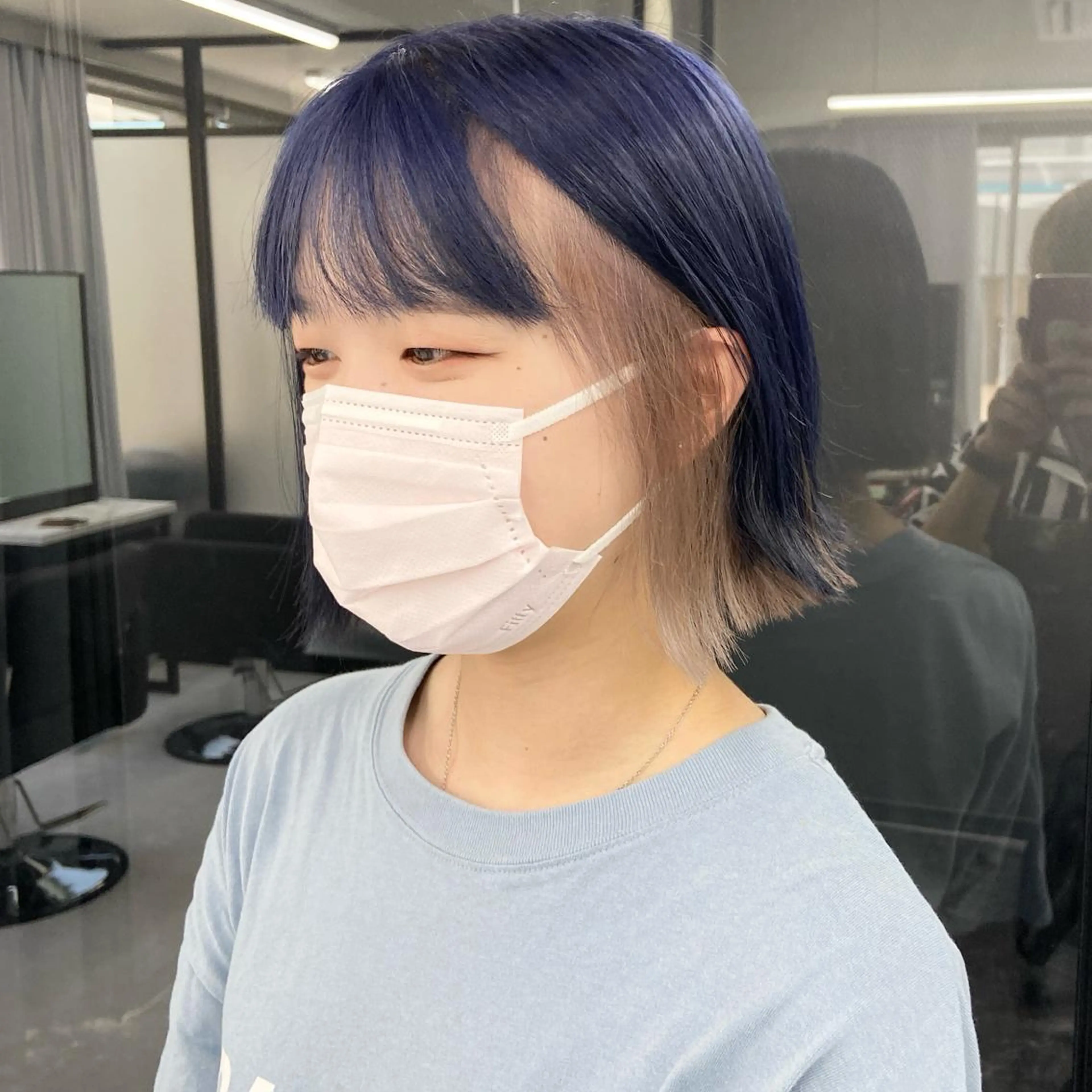 ショート カラー ハイトーンカラー ヘアカラー トリートメント ミルボンAujua認定サロン Ria  OSAKA 梅田所属・メンズ、エクステ特化 Ryuのヘアスタイル
