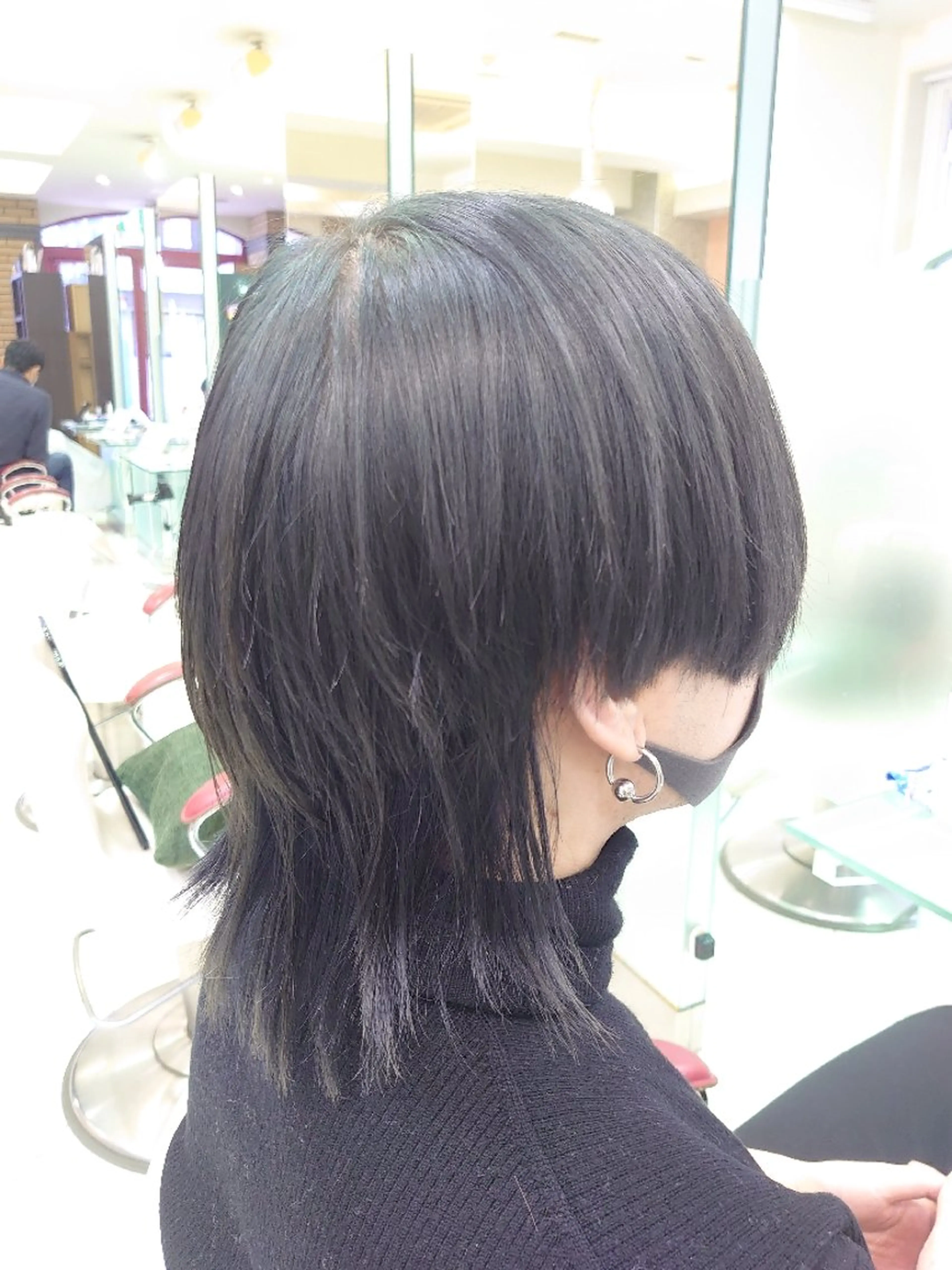 ミディアム ヘアアレンジ メンズ マッシュウルフ マッシュ メンズウルフカット ウルフカット 🐺一ノ瀬 凌 / デザインウルフ🐺のヘアスタイル