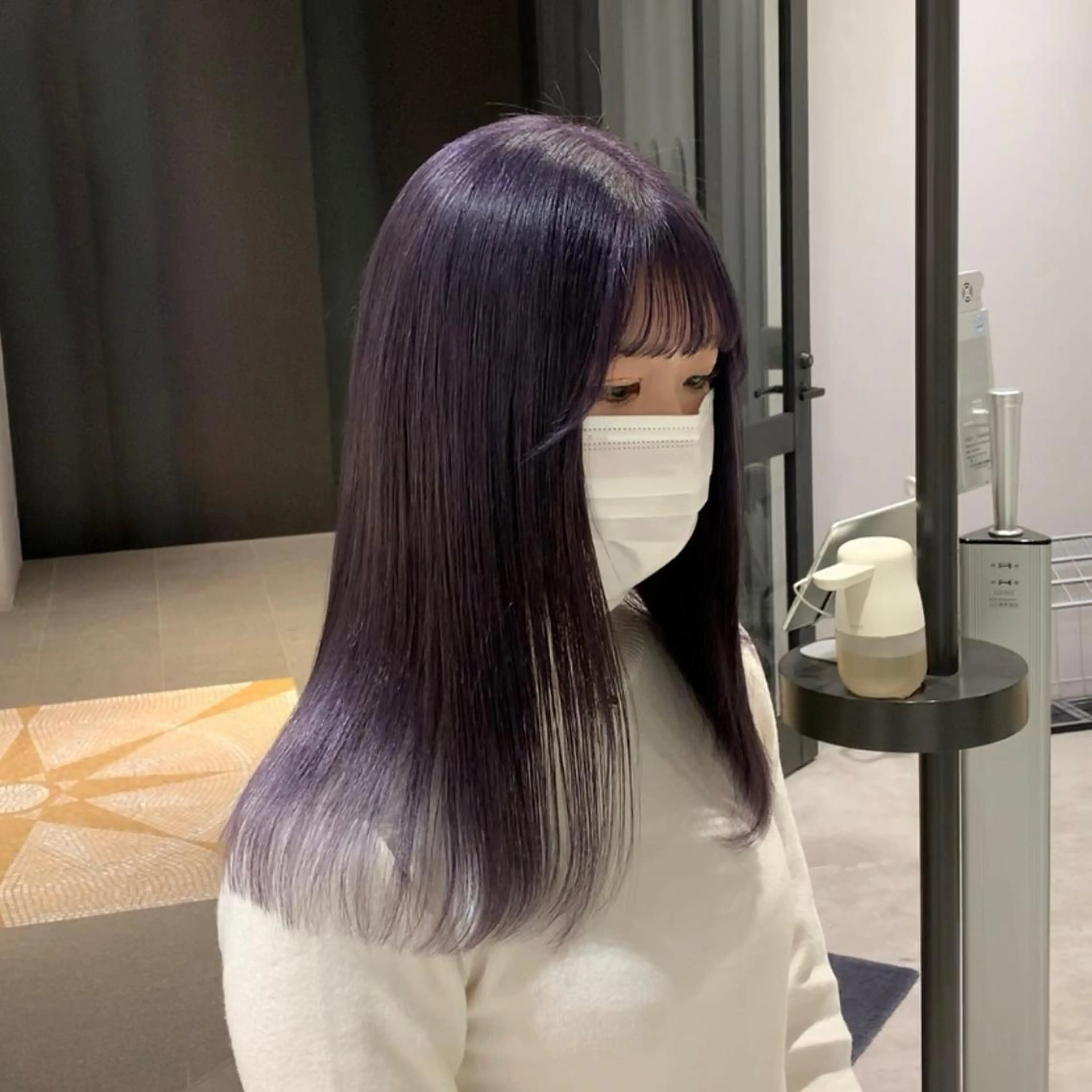 ミディアム カラー ヘアカラー サロウィン(SALOWIN)原宿iori店所属・れい🫧 ハイトーン特化のヘアスタイル