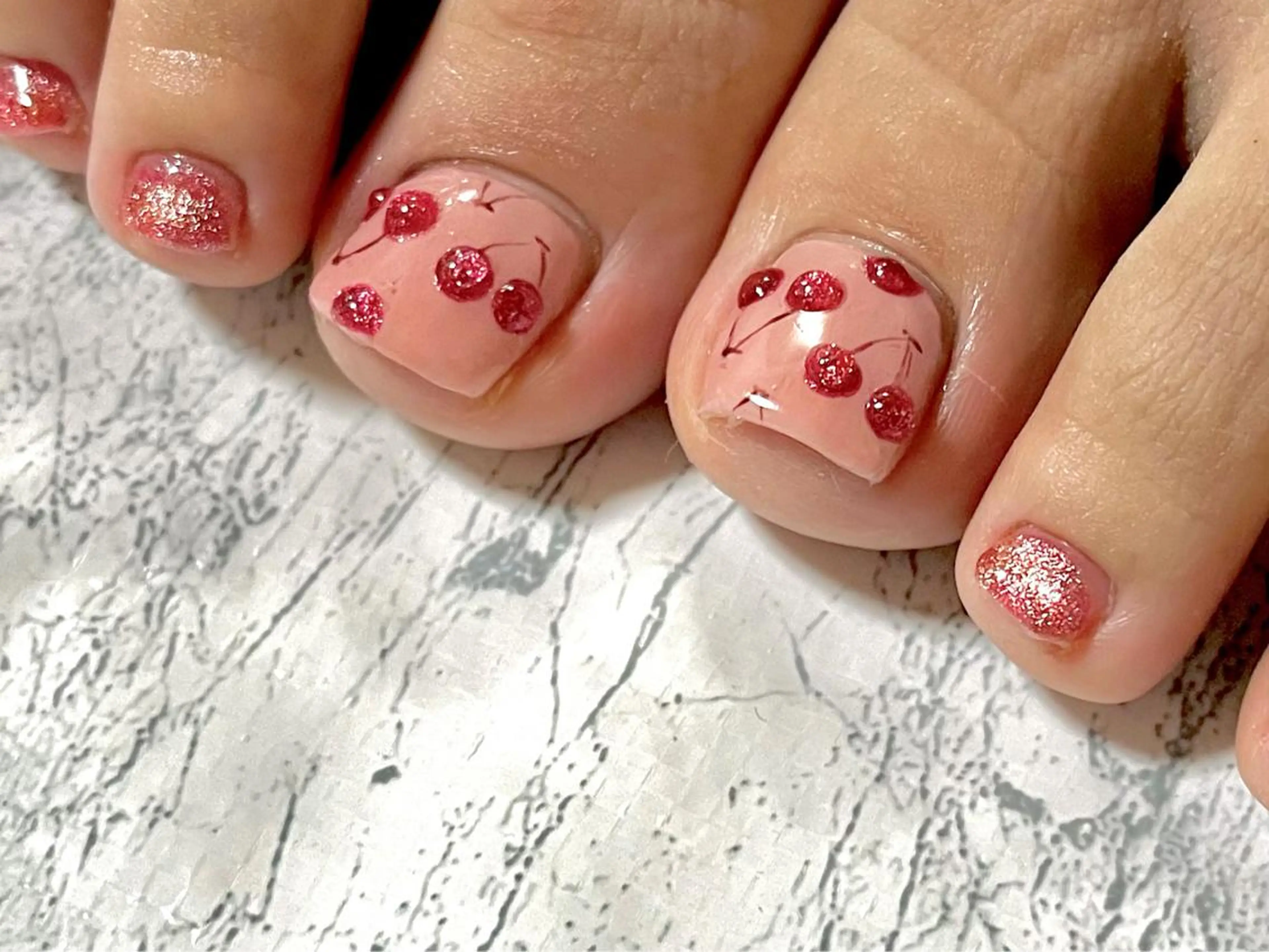 ネイル フットネイル ニュアンスネイル シンプルネイル 春ネイル 夏ネイル フットネイル ネイル フフラ所属・nail fufla ♡yamane♡のネイルデザイン