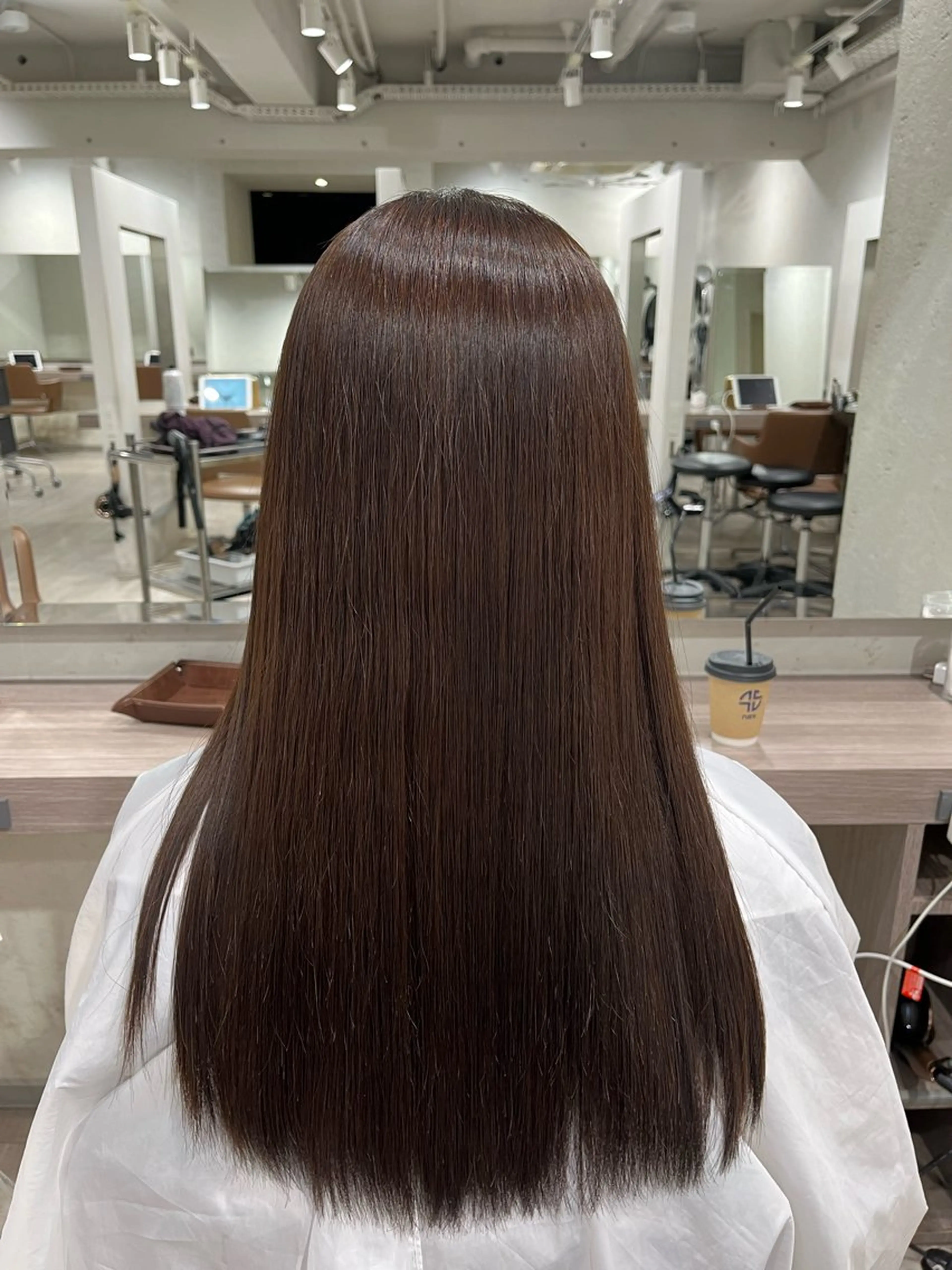 セミロング パーマ 縮毛矯正 ボブ✖️似合わせ カラーいくたのヘアスタイル