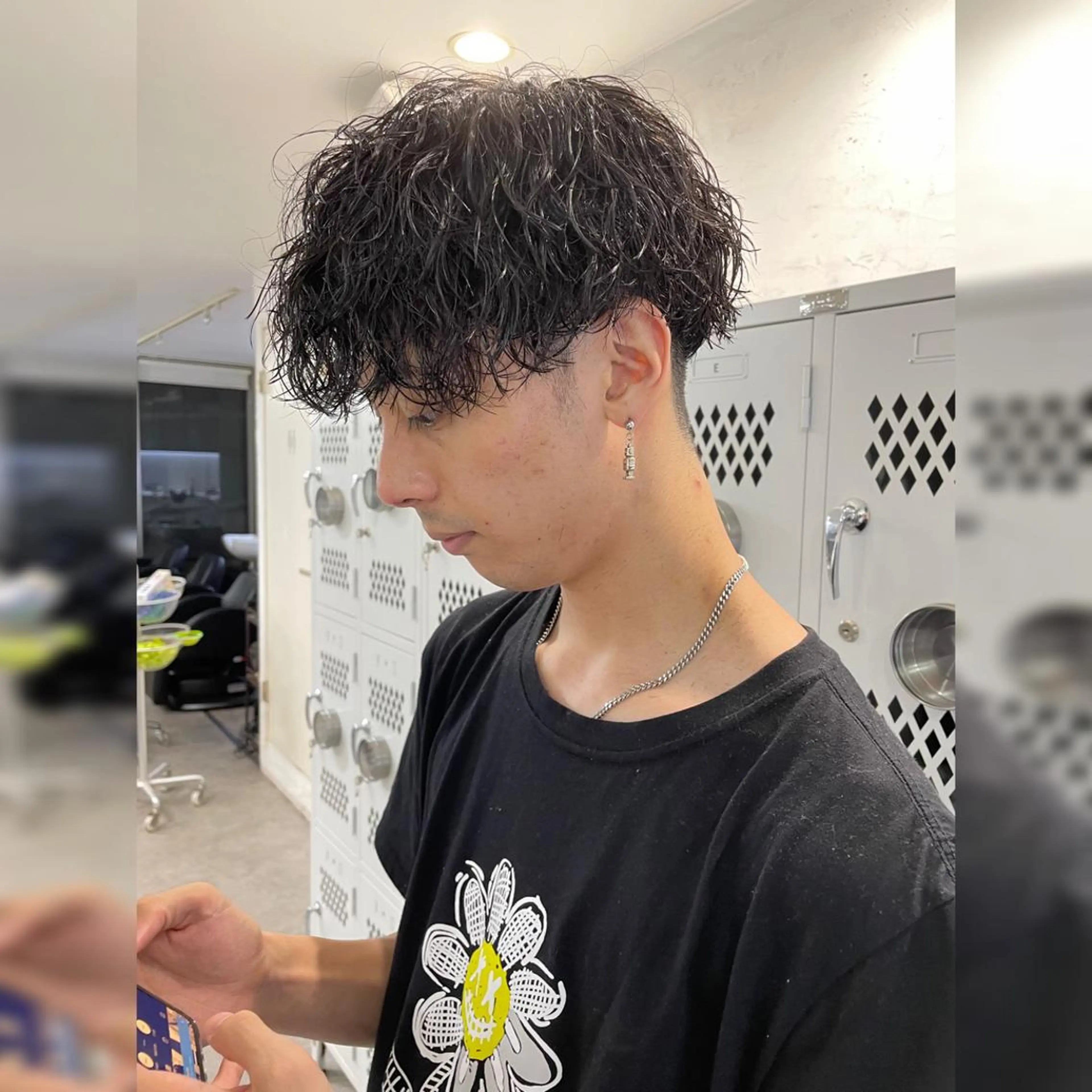 ショート カラー パーマ ヘアアレンジ メンズ キッズ ネイル マツエク・マツパ アイブロウ マッシュ メンズパーマ メンズツイストパーマ ツイストスパイラルパーマ 波巻きパーマ Ali'i men's salon所属・パーマ、カラー特化 園田翔大のヘアスタイル